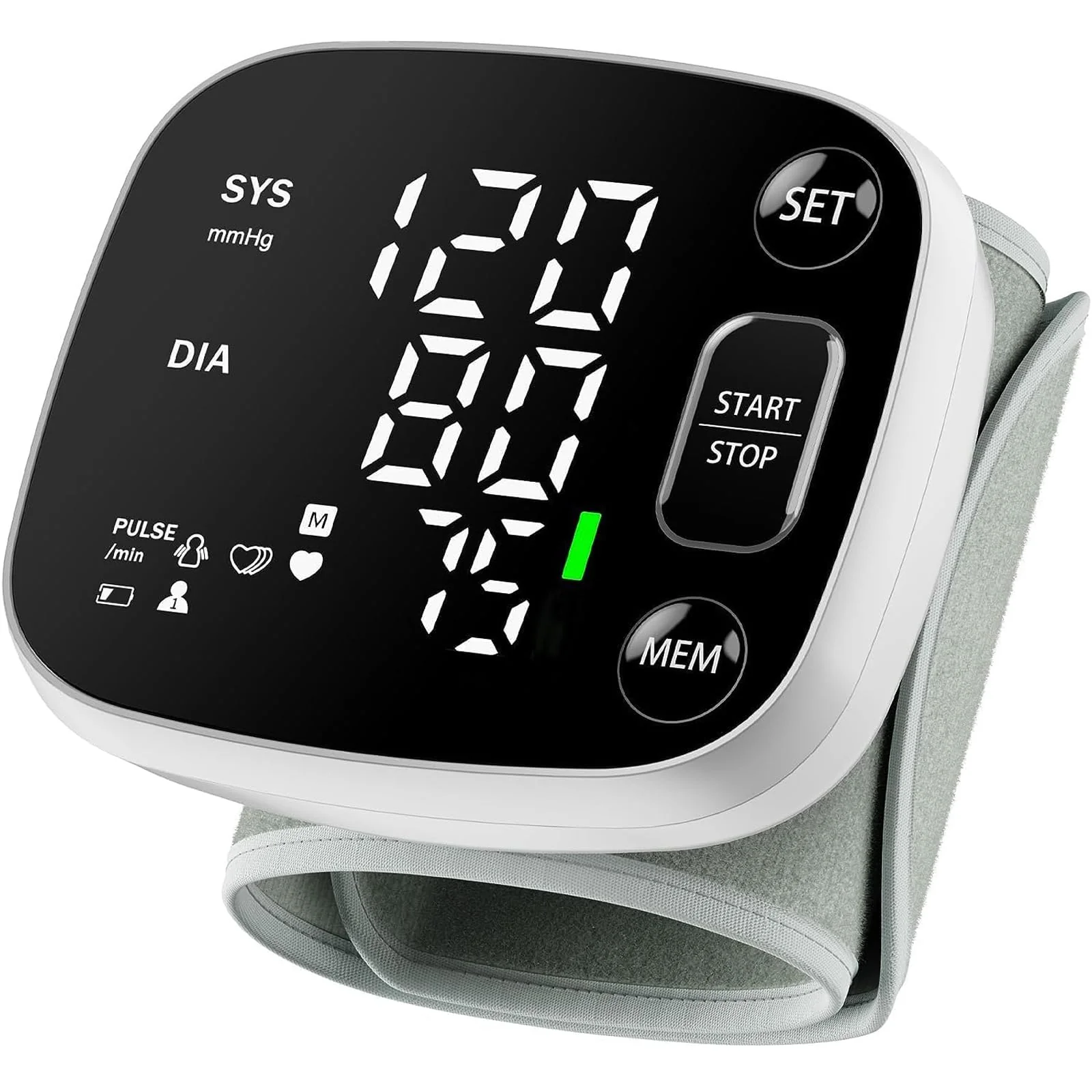 Oklar Blood Pressure Monitors for Home Use Rechargeable Wrist Digital BP Machine Cuff with LED Backlit Display, Voice Broadcast, 240 Memory Storage for 2 Users with Carrying Case - Image 9