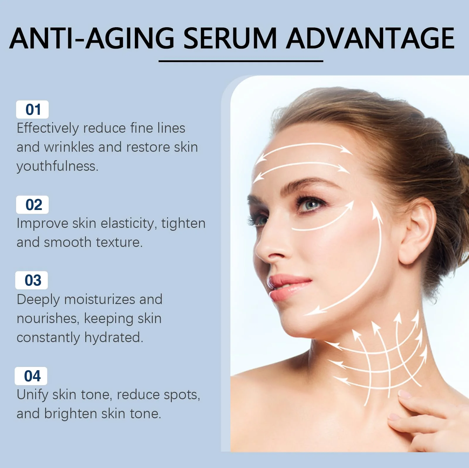 OLAVITA Liquid Solution Anti Aging Serum with Vitamin C, Supports Skin Elasticity & Collagen, Helps Improve the Look of Fine Lines and Wrinkles, 2Pcs - Image 5