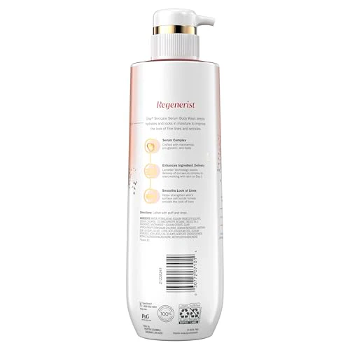 Olay Body Wash for Women, Regenerist Smoothing, Niacinamide Serum Complex, Renews Moisture, Free of Parabens & Phthalates, Vitamin B3 Lameller Technology, For All Skin Types, 20 fl oz (Pack of 4) - Image 2