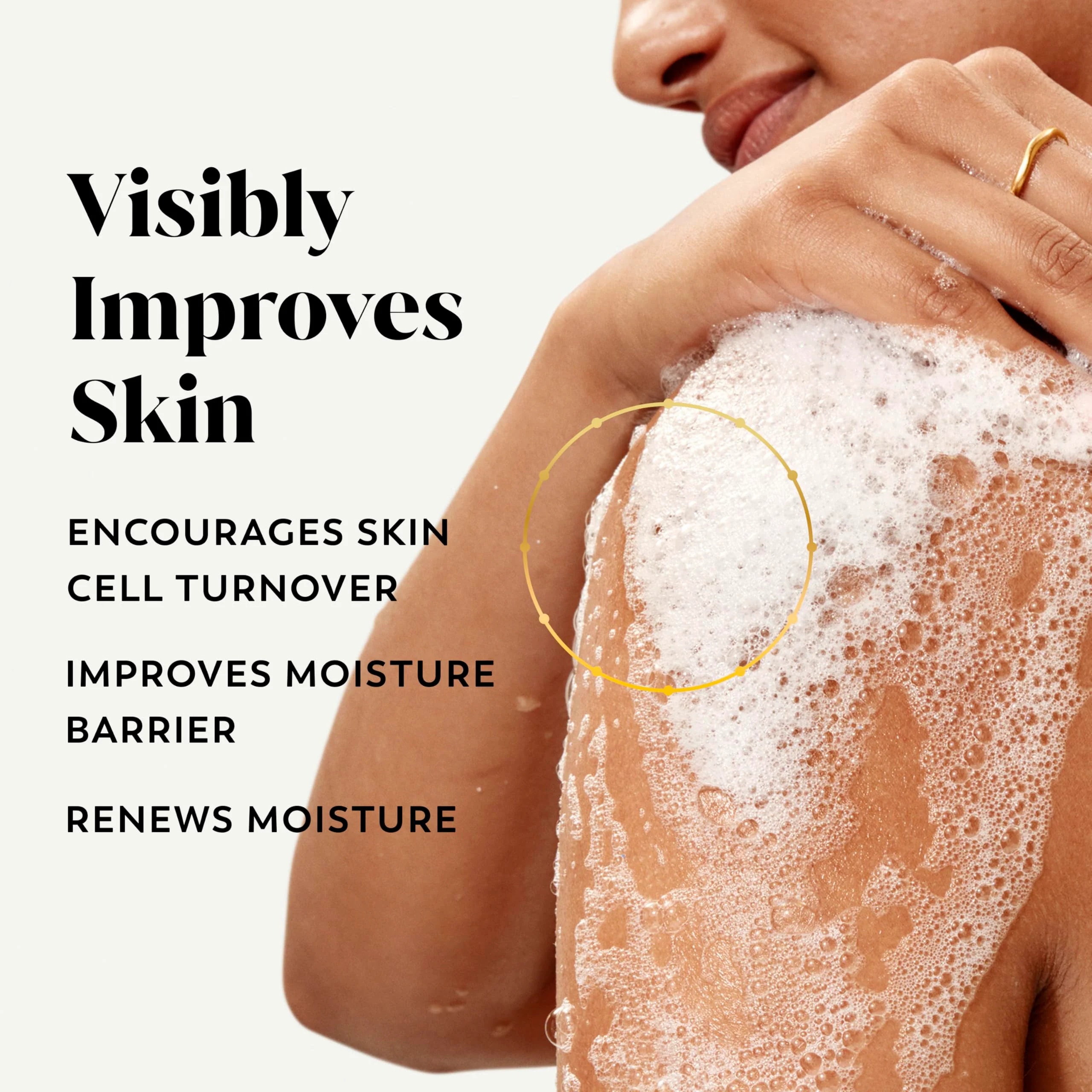 Olay Body Wash for Women, Tone Brightening Exfoliation, Vitamin C Serum Complex, Renew Moisture, Free of Parabens & Phthalates, Vitamin B3 Lameller Technology, For All Skin Types, 20 fl oz (Pack of 4) - Image 11