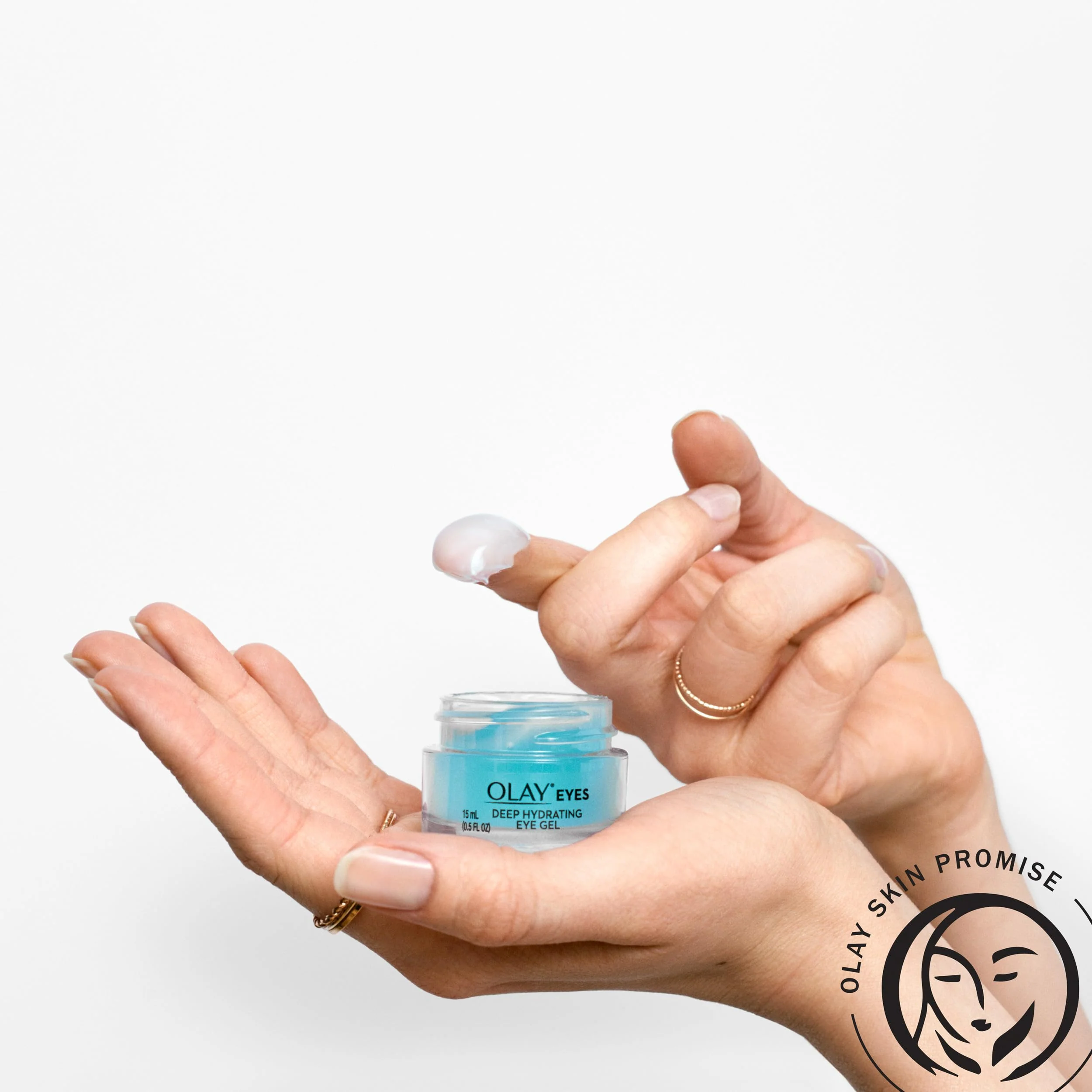 Olay Deep Hydrating Eye Gel with Hyaluronic Acid for Tired Eyes, Hydrating Gel, Cucumber, 0.5 Fl Oz - Image 5