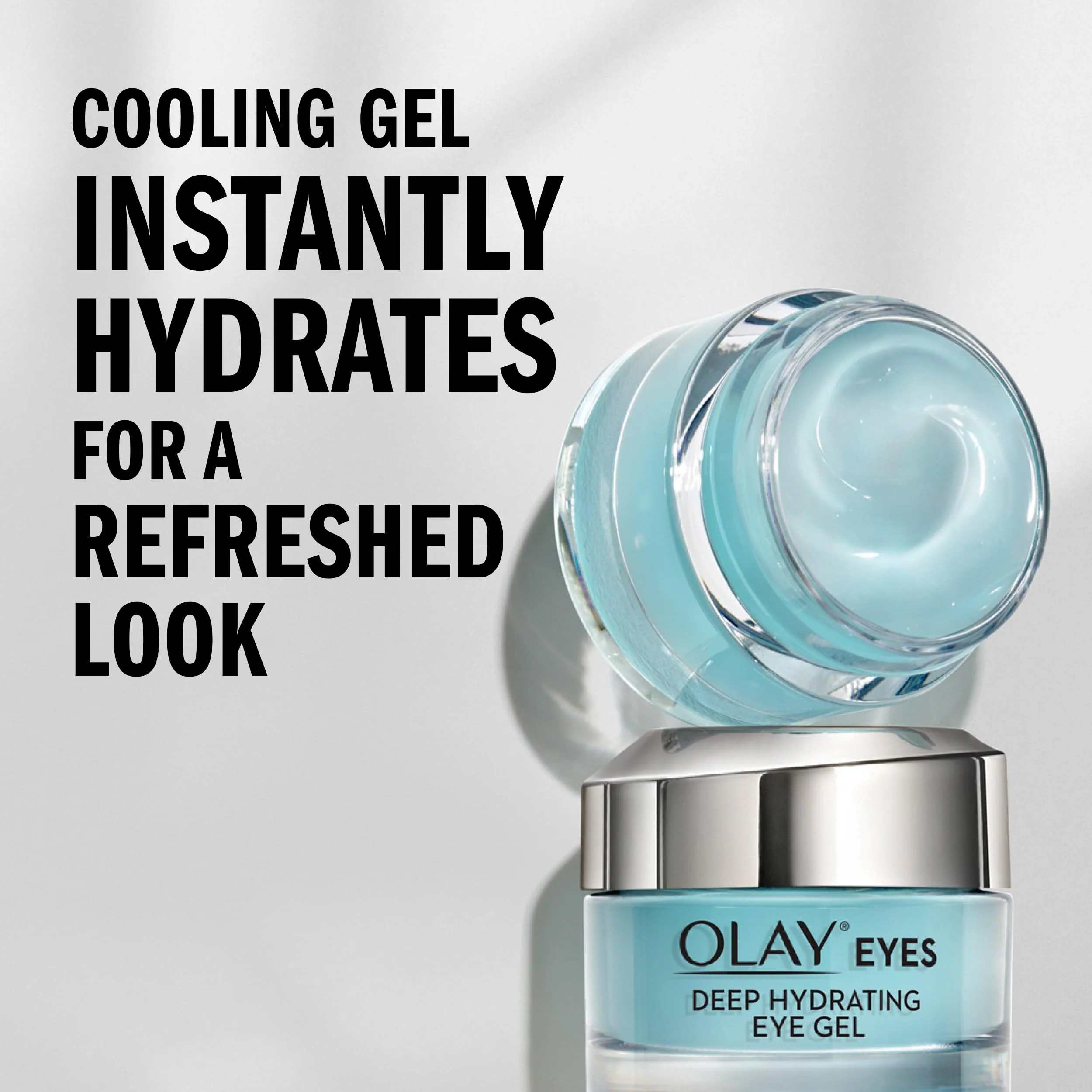 Olay Deep Hydrating Eye Gel with Hyaluronic Acid for Tired Eyes, Hydrating Gel, Cucumber, 0.5 Fl Oz - Image 7