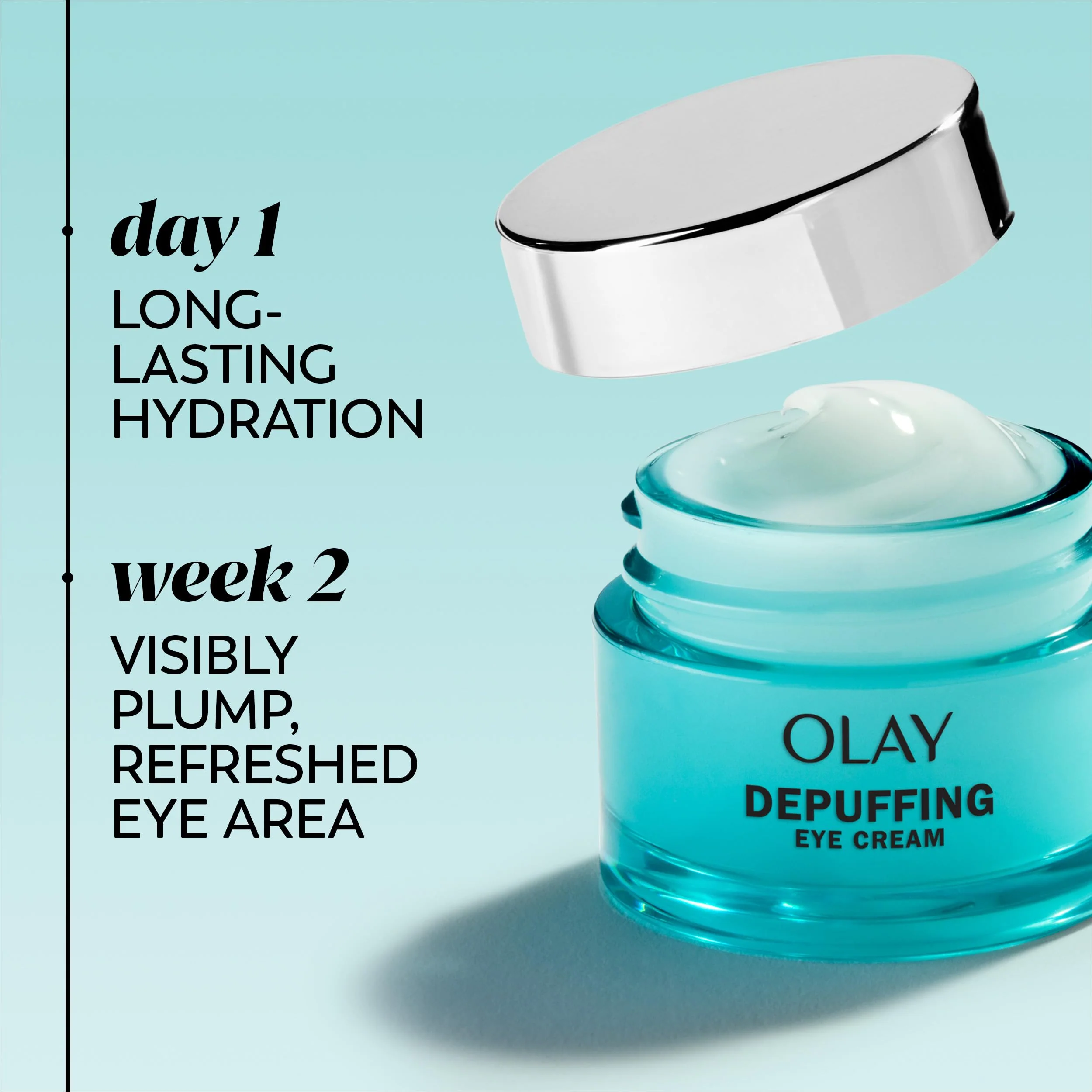 Olay Hyaluronic + Peptide 24 Gel Eye Cream, Fragrance-Free, 0.5oz (15 mL) - Image 12