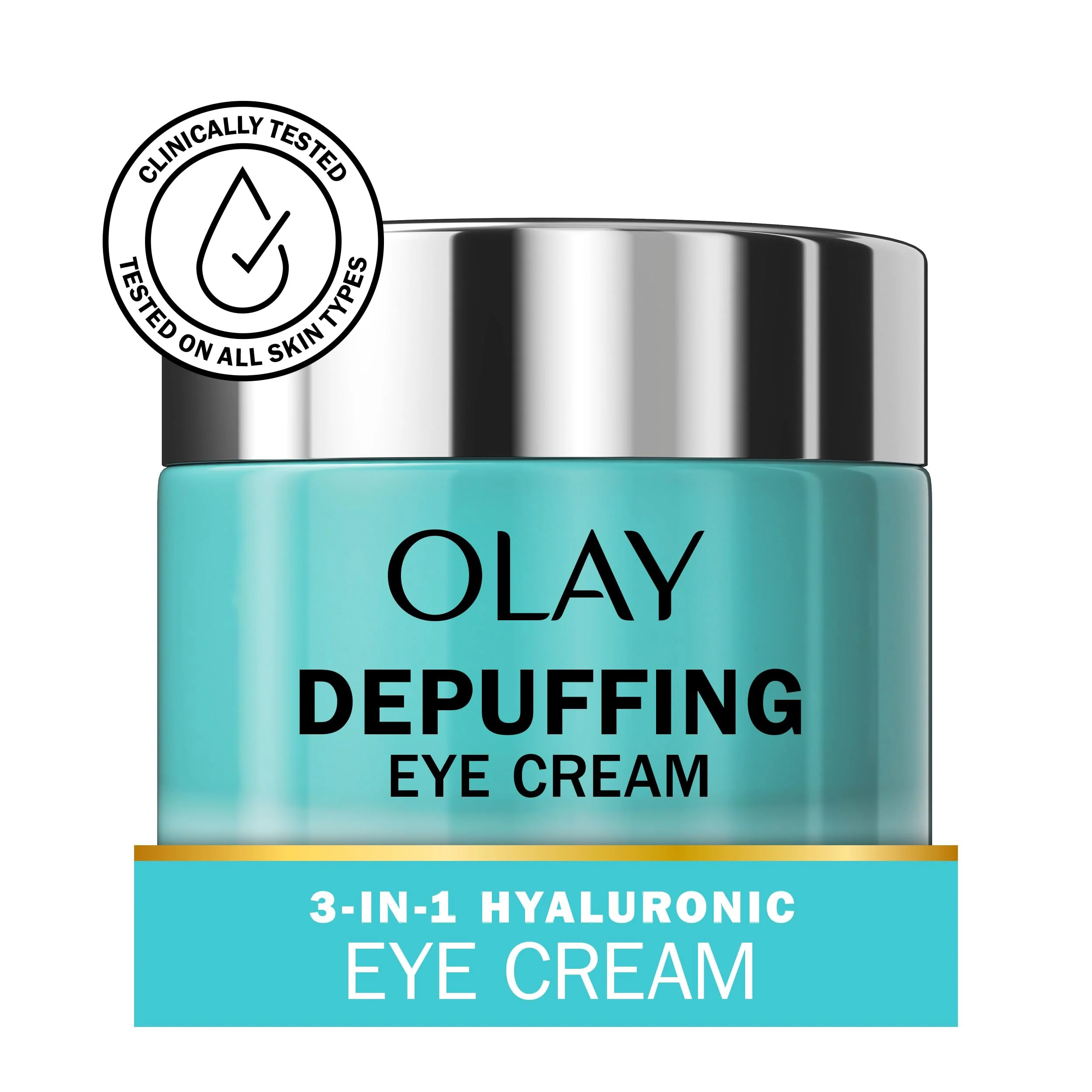 Olay Hyaluronic + Peptide 24 Gel Eye Cream, Fragrance-Free, 0.5oz (15 mL) - Image 14