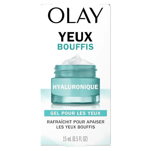 Olay Hyaluronic + Peptide 24 Gel Eye Cream, Fragrance-Free, 0.5oz (15 mL) - Image 4