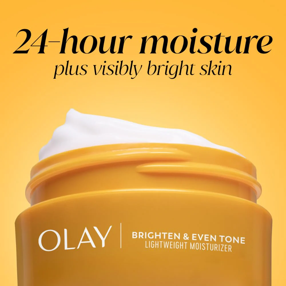 Olay Regenerist Radiance Vitamin C Face Moisturizer: Bright & Even Lightweight Cream for Women - Brightens, Hydrates, Evens Tone + Texture for Glowing Skin - 2 Oz - Image 8