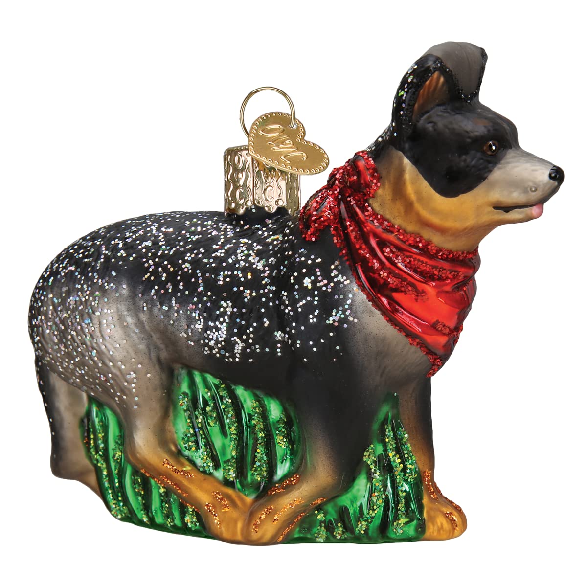 Old World Christmas Australian Cattle Dog Glass Blown Ornament for Christmas Tree, Handcrafted Holiday Decoration, Dog Collection - Image 3