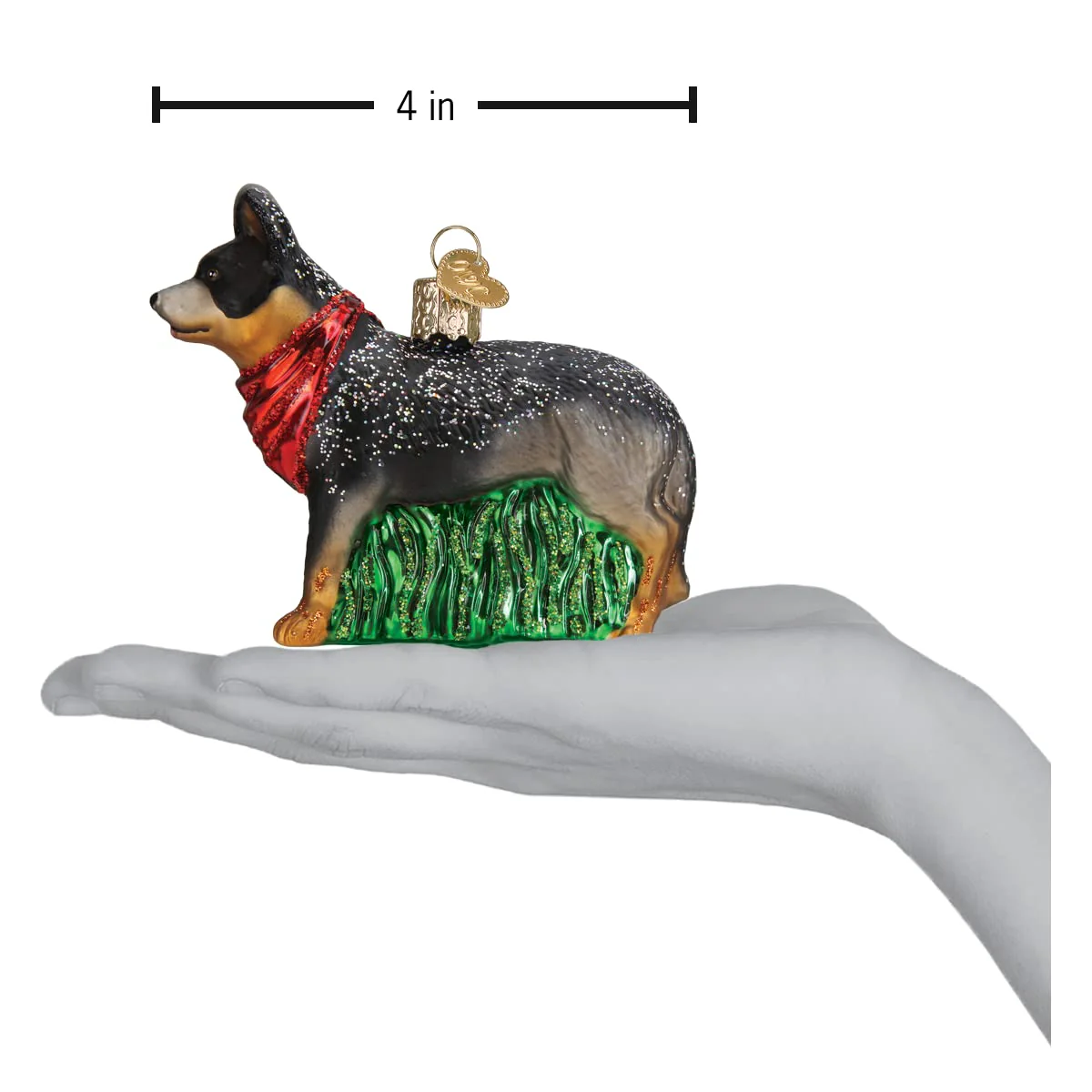 Old World Christmas Australian Cattle Dog Glass Blown Ornament for Christmas Tree, Handcrafted Holiday Decoration, Dog Collection - Image 4