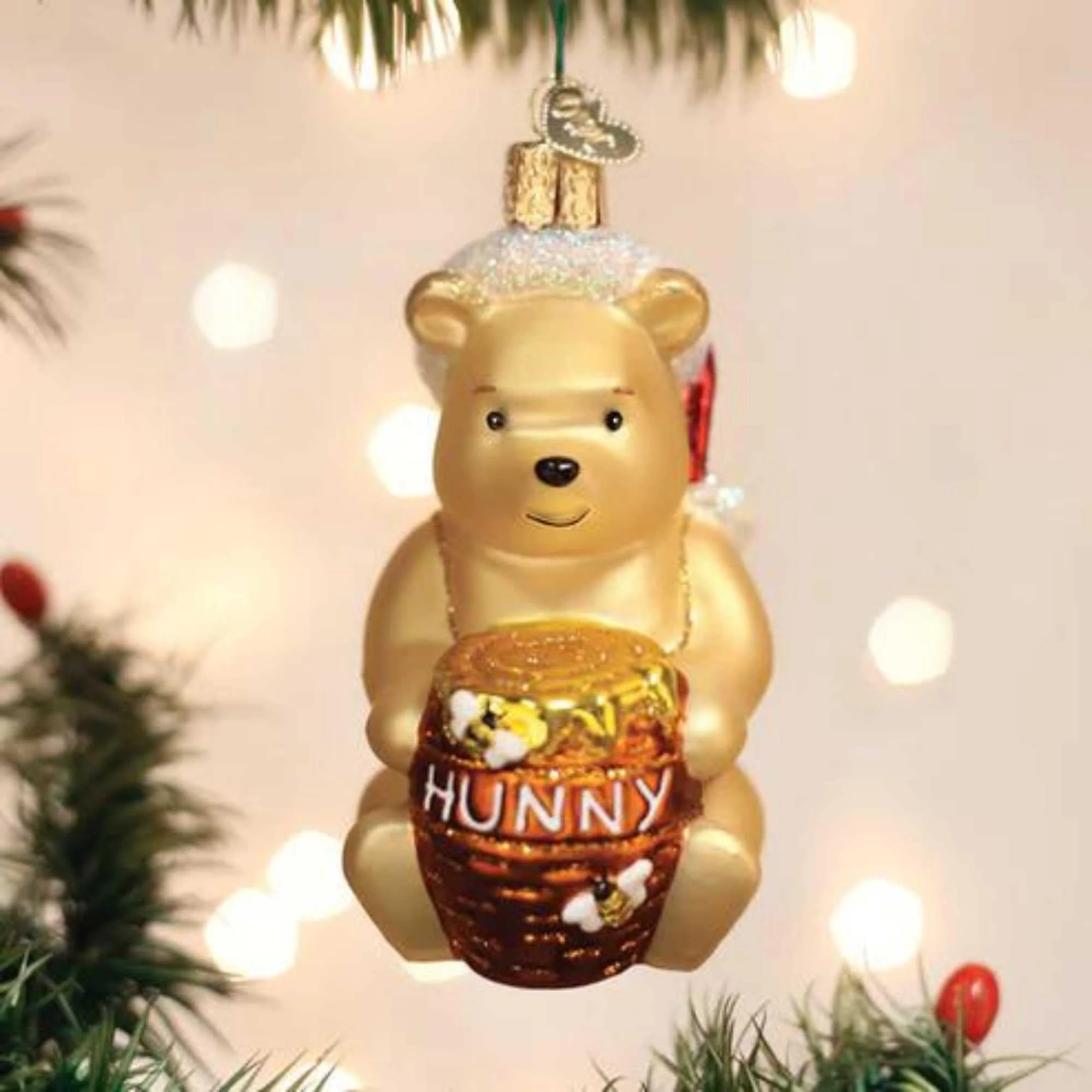 Old World Christmas Winnie The Pooh Glass Blown Ornament for Christmas Tree, Handcrafted Holiday Decoration, Winnie The Pooh Collection - Image 3