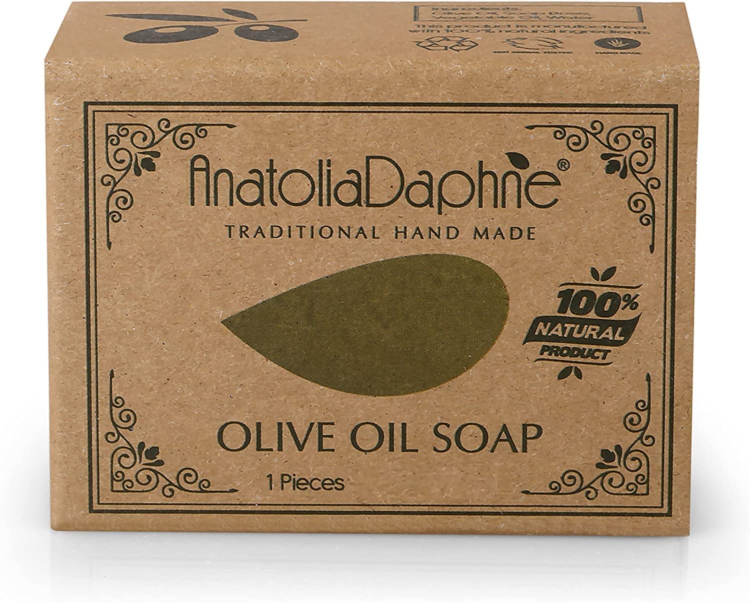 Olive Oil Soap Bar - Handmade 100% Pure Natural & Vegan - 5.3 oz Each Bar (9 Bars) - Image 7