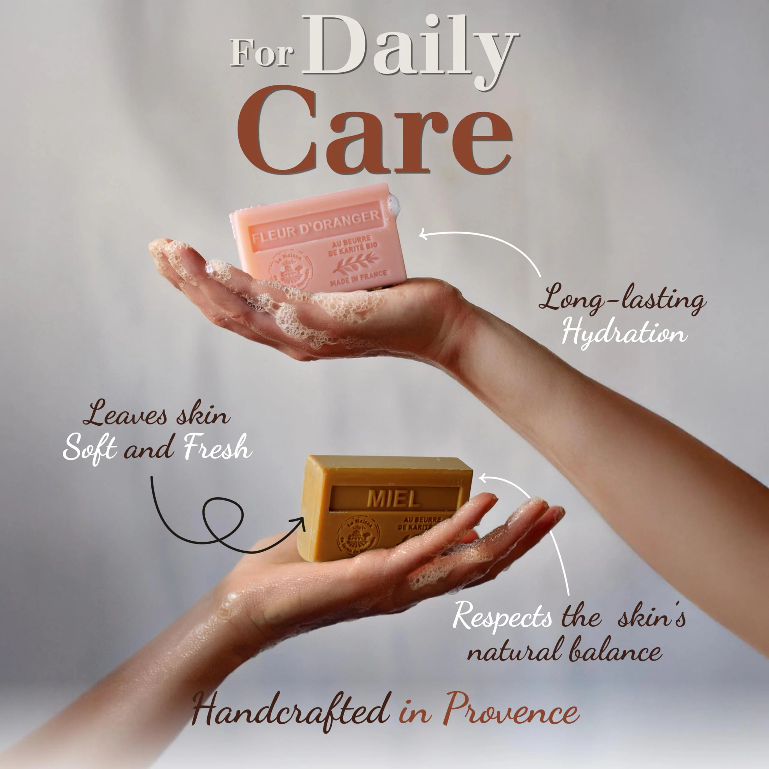 Olive Oil Soap Savon de Marseille Soap – Traditional French Milled Soap with Organic Shea Butter, Moisturizing Marseille Soap Bar Made in France, French Soap Bar, 3 x 4.4 oz – La Maison Du Savon - Image 7
