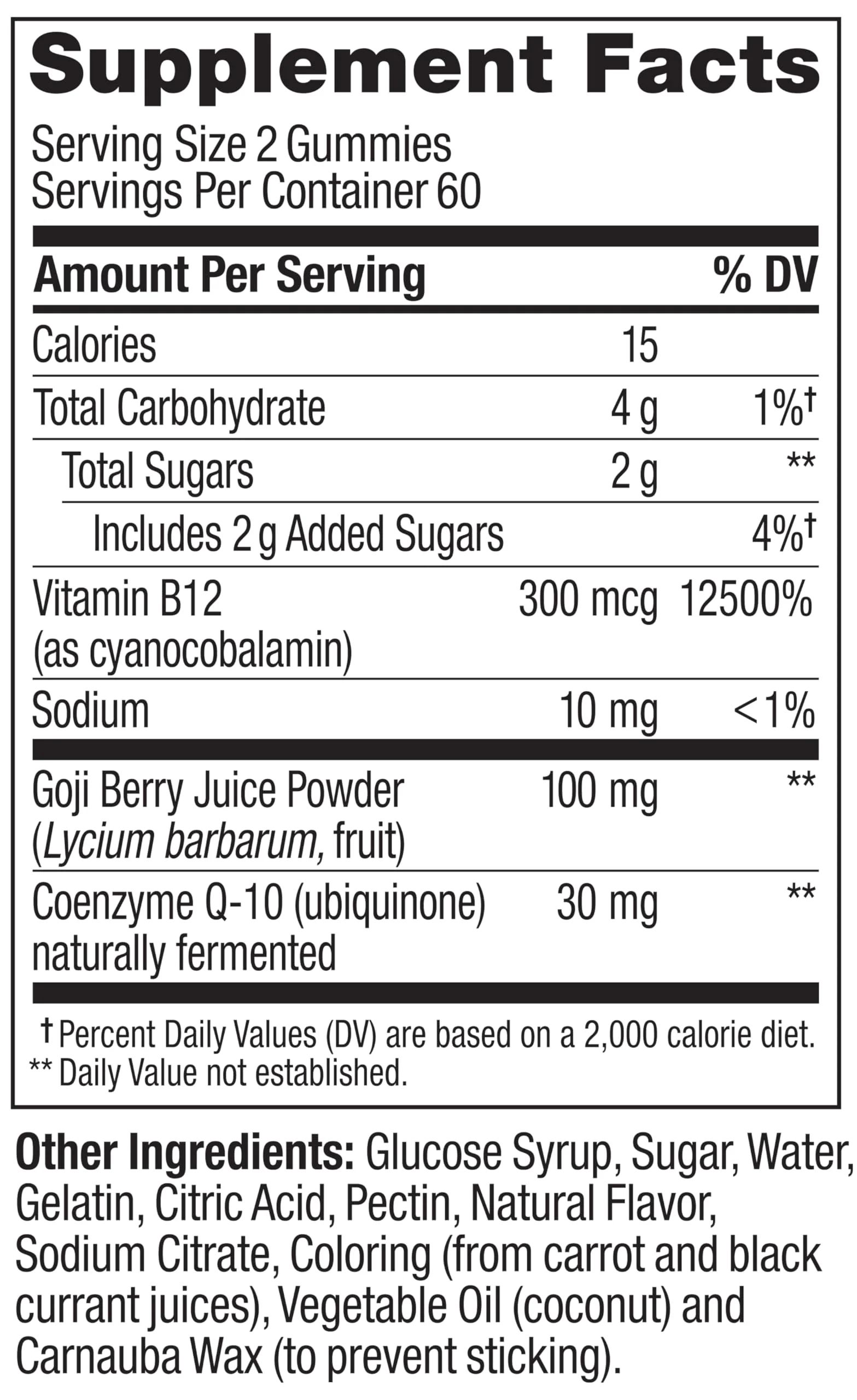 OLLY Daily Energy Gummy, Caffeine Free Cellular Energy Production,* Vitamin B12, CoQ10, Goji Berry, Adult Chewable Supplement, Tropical Passion Flavored, 60 Day Supply - 120 Count - Image 6