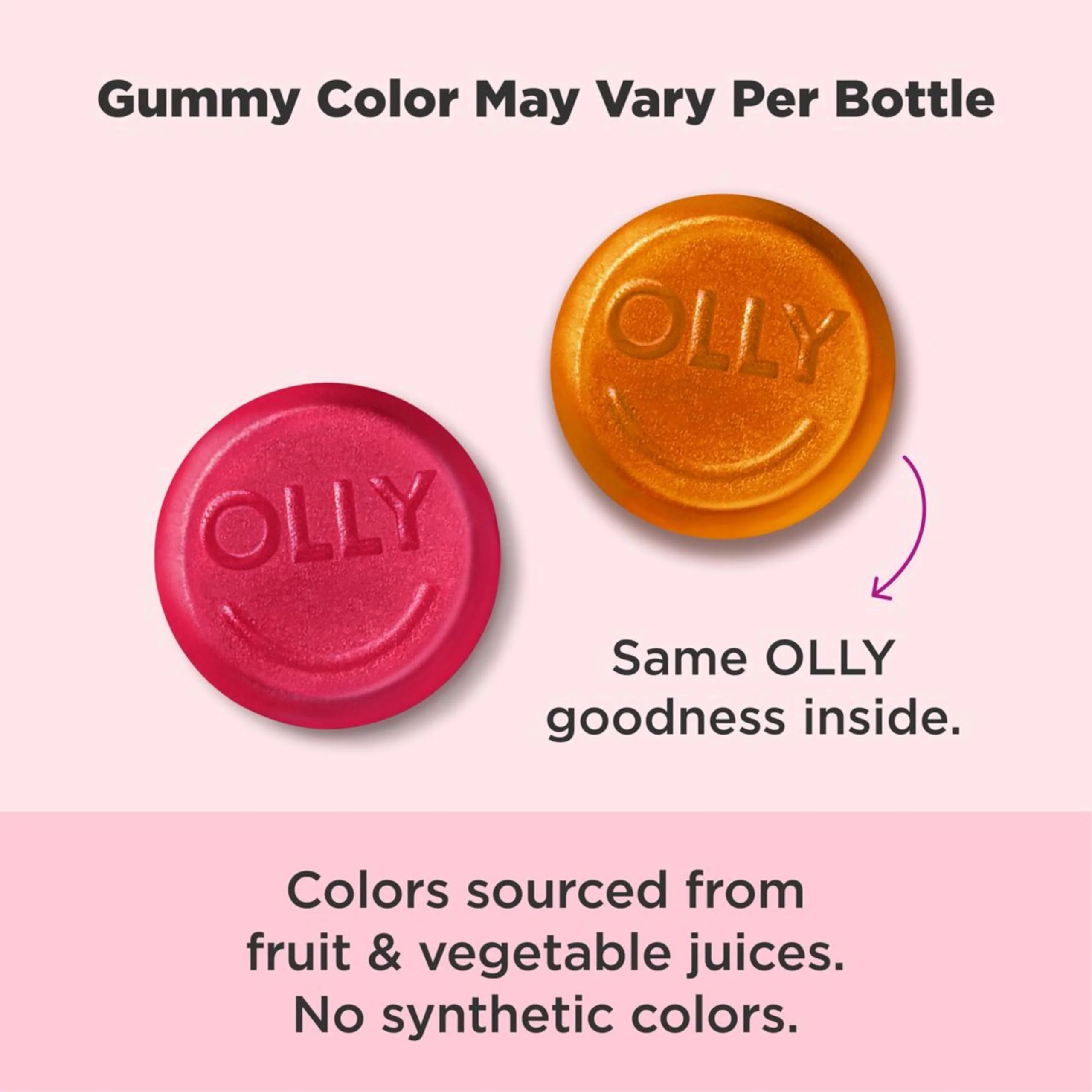 Olly, Gummy Undeniable Beauty Grapefruit Glam, 60 Count - Image 2