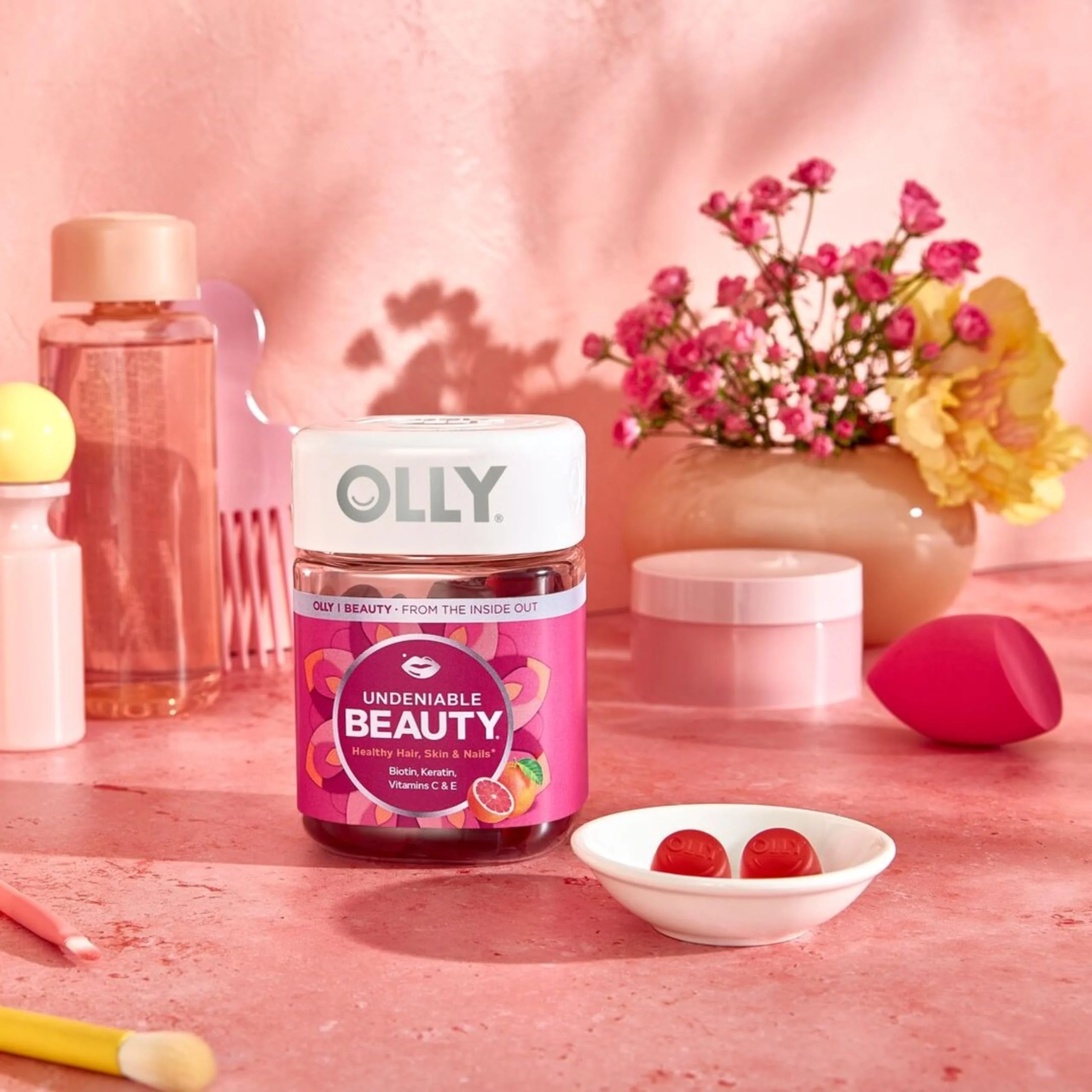 Olly, Gummy Undeniable Beauty Grapefruit Glam, 60 Count - Image 7