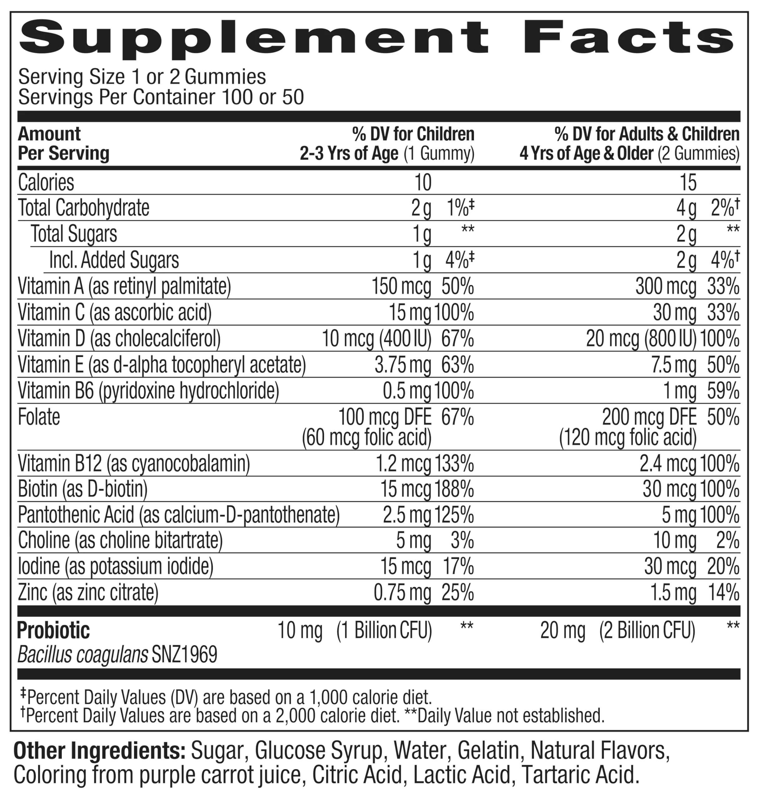 OLLY Kids Multivitamin & Probiotic Gummy, Digestive Support, Vitamins A, D, C, E, B, Zinc, Chewable Supplement, Berry Flavored, 50 Day Supply - 100 Count - Image 6