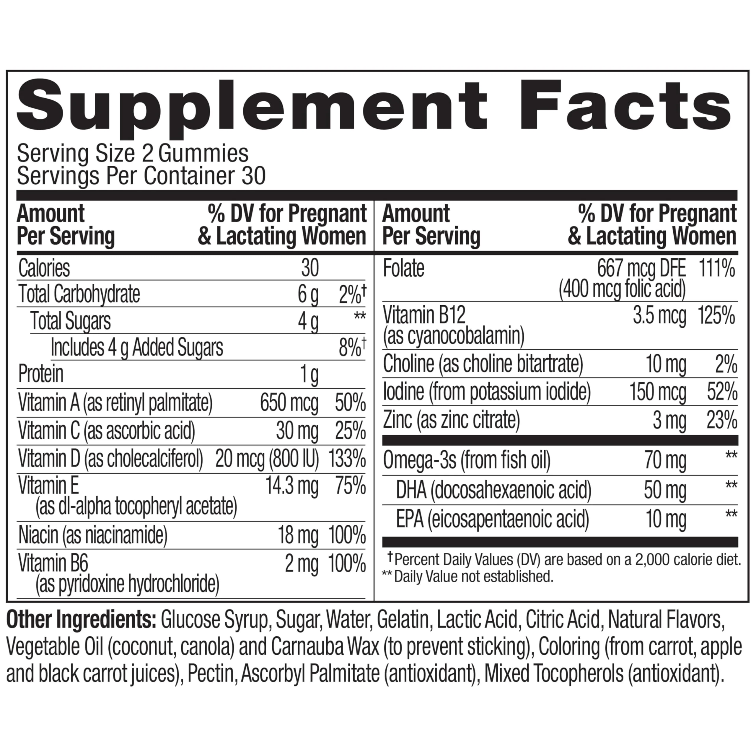 OLLY Prenatal Multivitamin Gummy, Daily Multi Blend for Mommy & Baby, Folic Acid, Omega 3 DHA, Vitamins A & D, Sweet Citrus Flavored, 30 Day Supply - 60 Count - Image 8