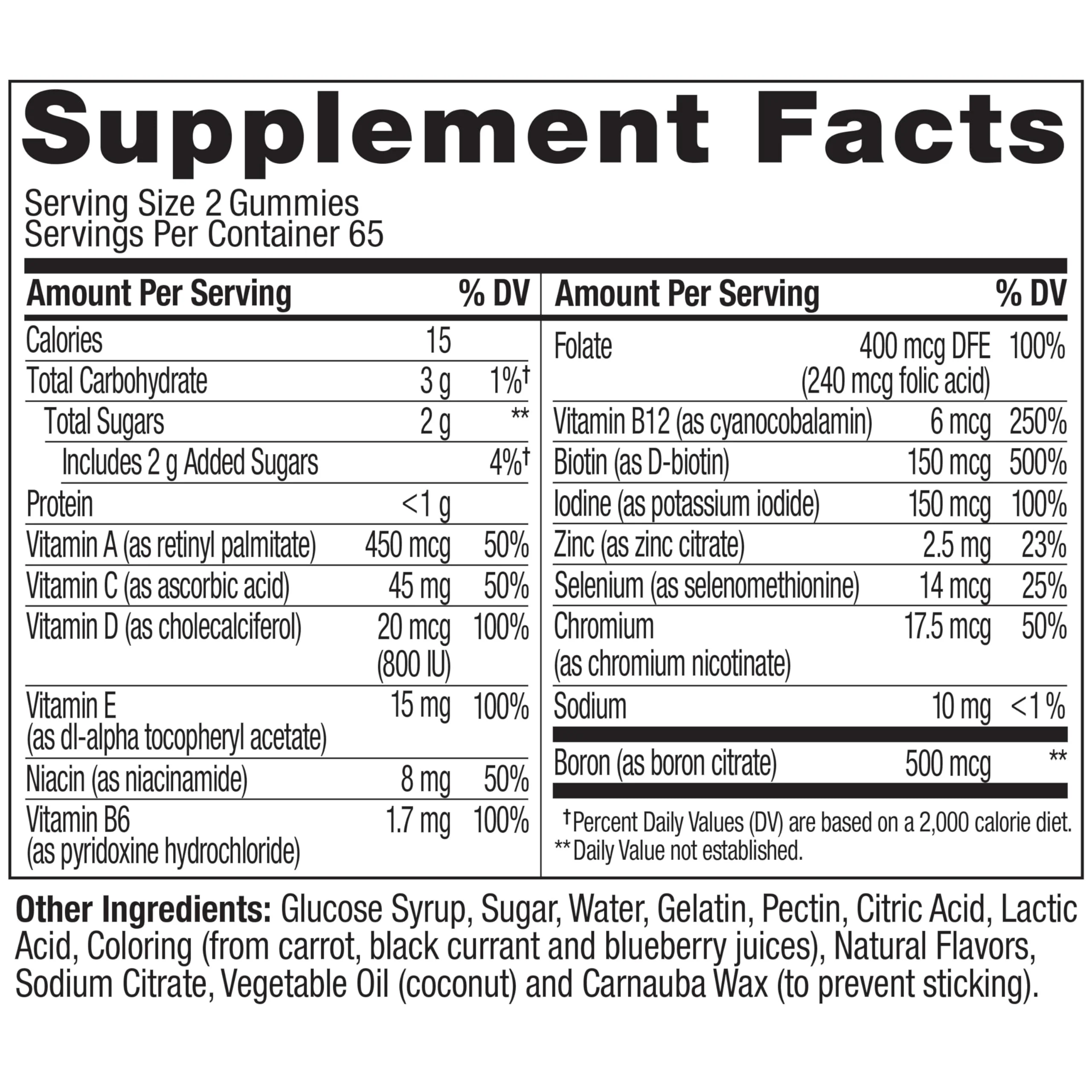 OLLY Women's Multivitamin Gummy, Women's Overall Wellness,* Vitamins A, C, D, E, Biotin, Folic Acid, Adult Chewable Supplement, Berry Flavored, 65 Day Supply - 130 Count - Image 8