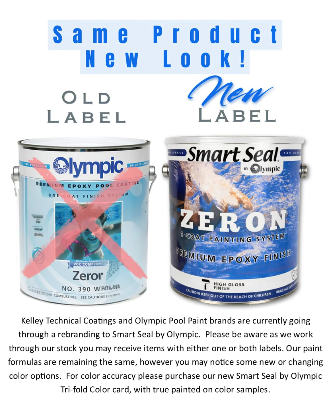 Olympic Pool Paint - Zeron - Bikini Blue - 1 Gallon - two-part epoxy swimming pool paint - one-coat for plaster, fiberglass, steel and aluminum pools. - Image 3