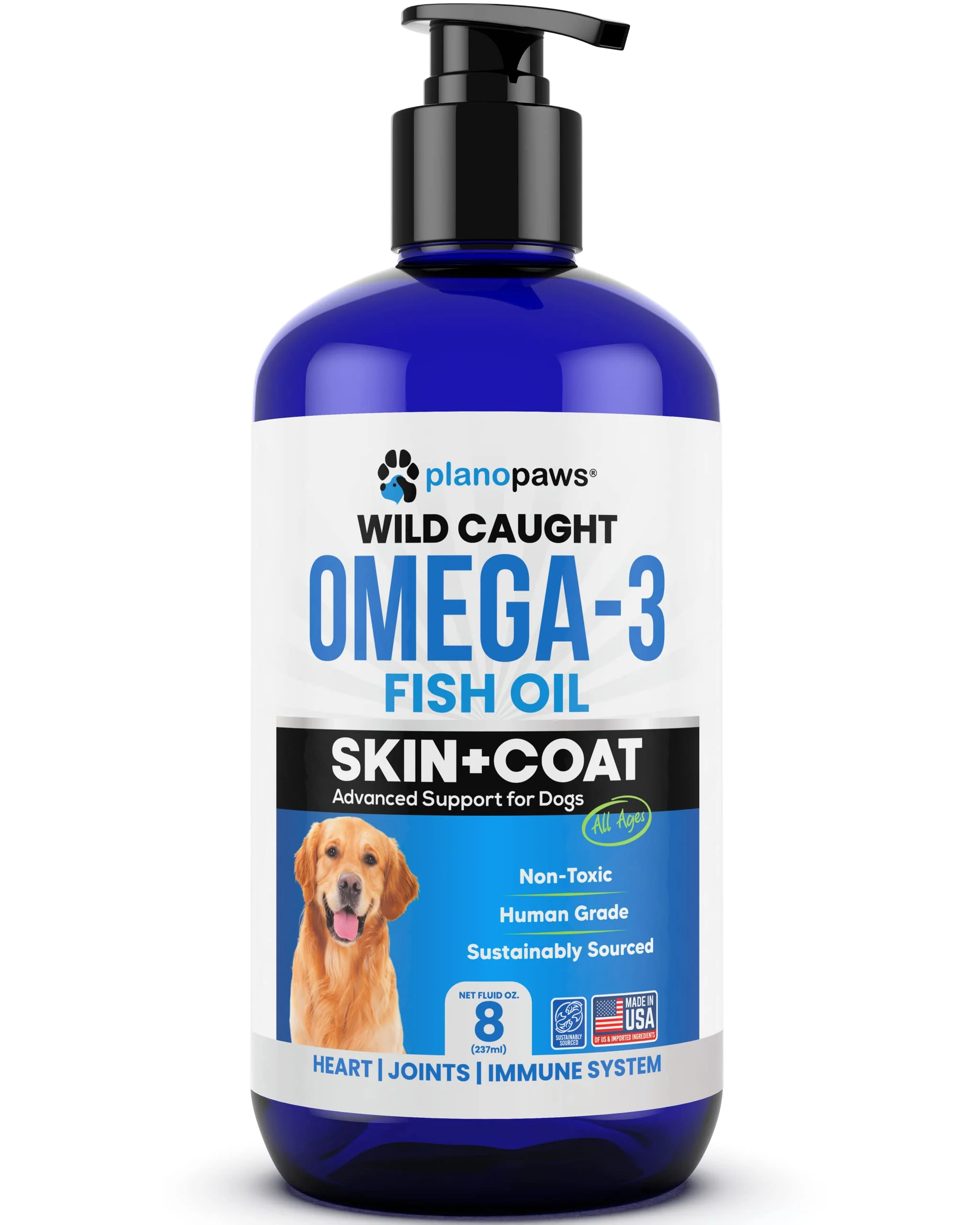 Omega 3 Fish Oil for Dogs - Better Than Salmon Oil - Dog Fish Oil Supplement to Reduce Shedding & Itching - Supports Joints, Brain, and Heart Health - Skin and Coat Supplement - Liquid Fish Oil - Image 2