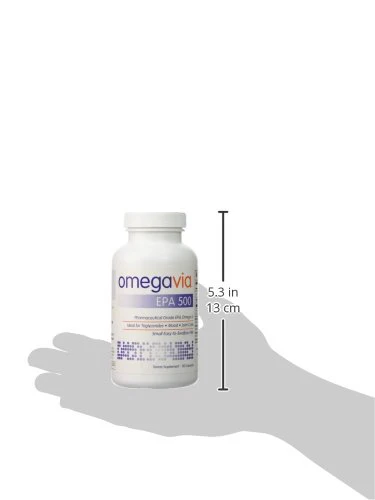 OmegaVia EPA 500, Purified Omega-3 Fish Oil Supplement, 500 mg EPA in Triglyceride Form, Burpless Fish Oil, Non-GMO, Gluten-Free, IFOS 5-Star, 120 Softgels - Image 2