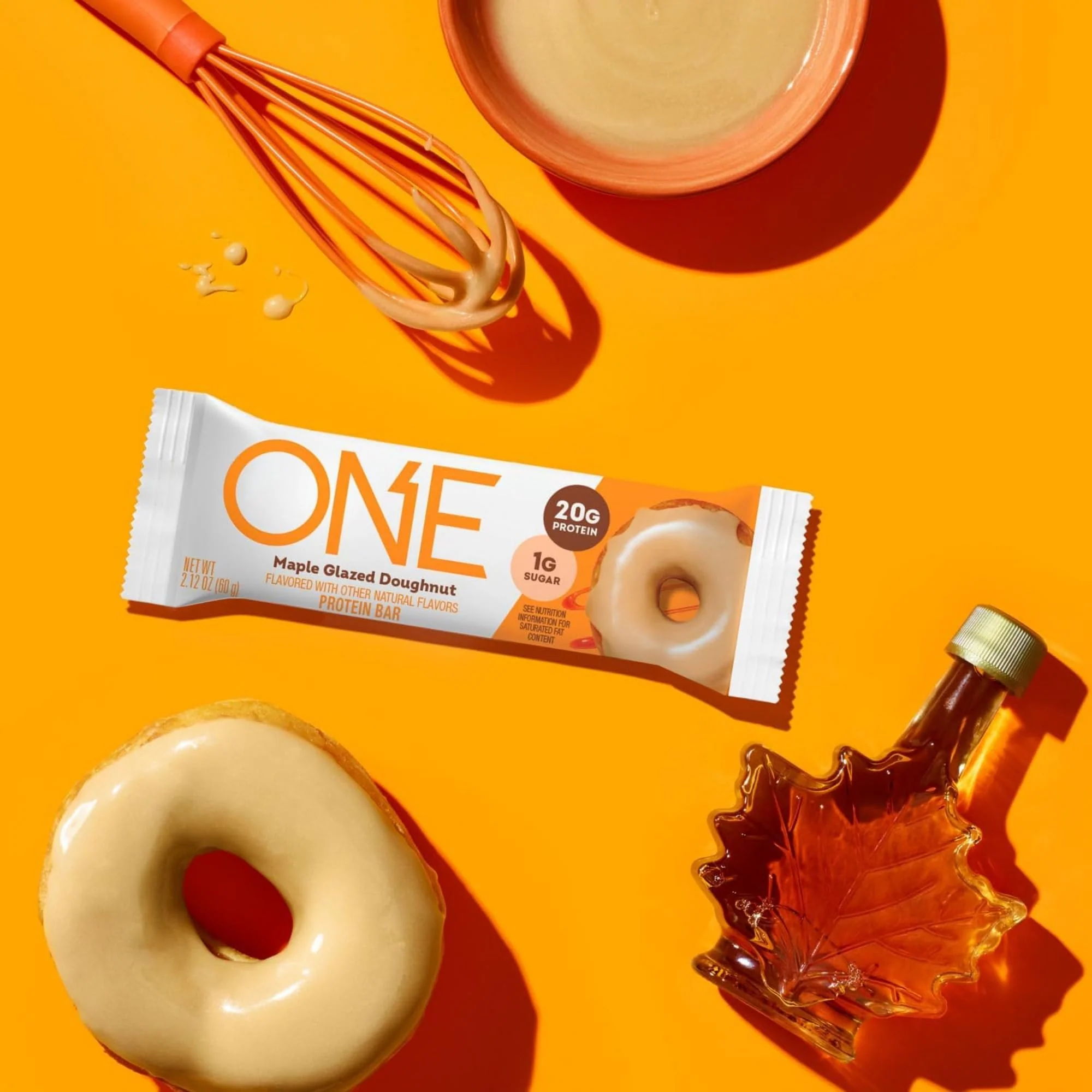 ONE Protein Bars, Maple Glazed Doughnut, Gluten Free with 20g Protein and 1g Sugar, Pantry Staples, 2.12 oz (12 Count) (Pack of 6) - Image 2