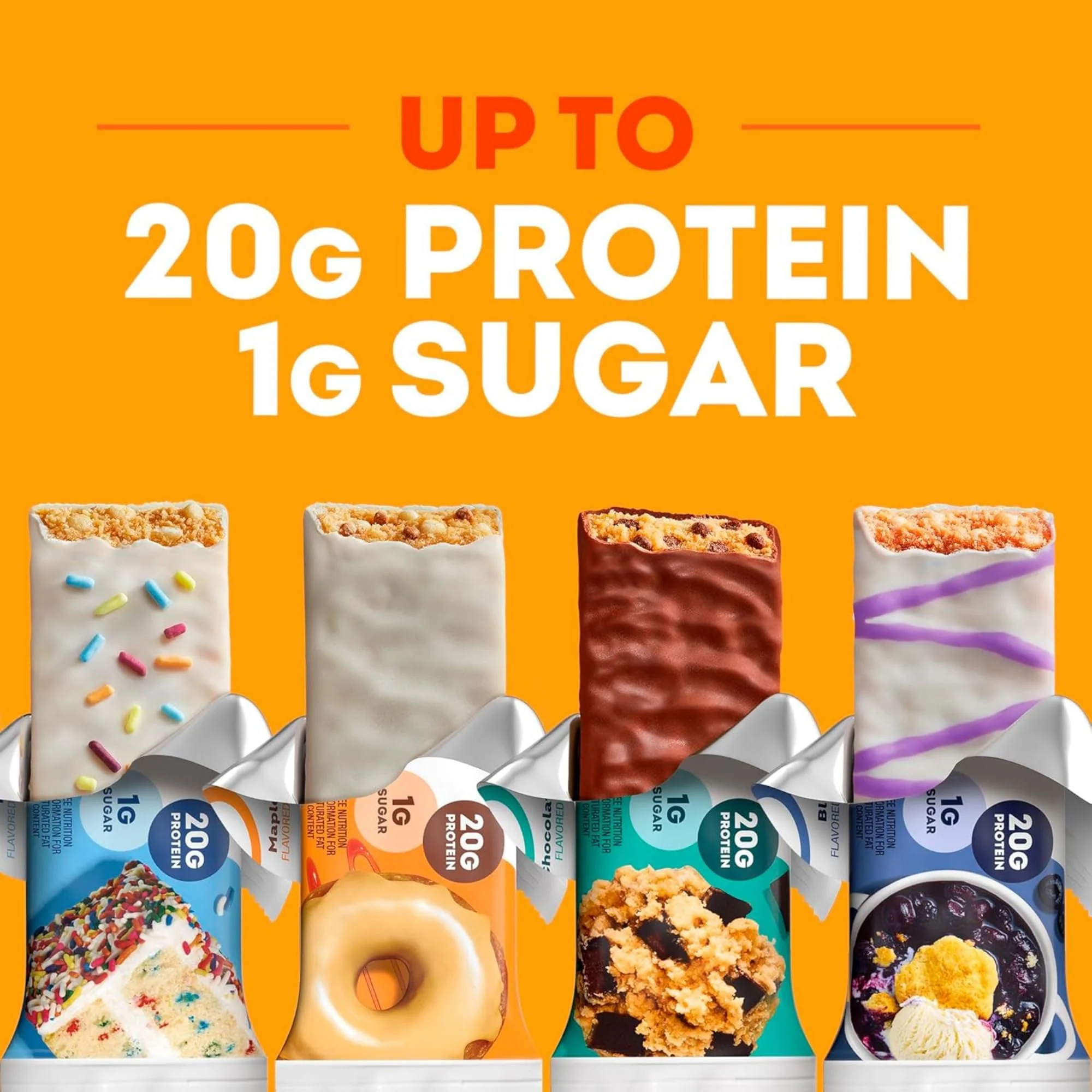 ONE Protein Bars, Maple Glazed Doughnut, Gluten Free with 20g Protein and 1g Sugar, Pantry Staples, 2.12 oz (12 Count) (Pack of 6) - Image 6