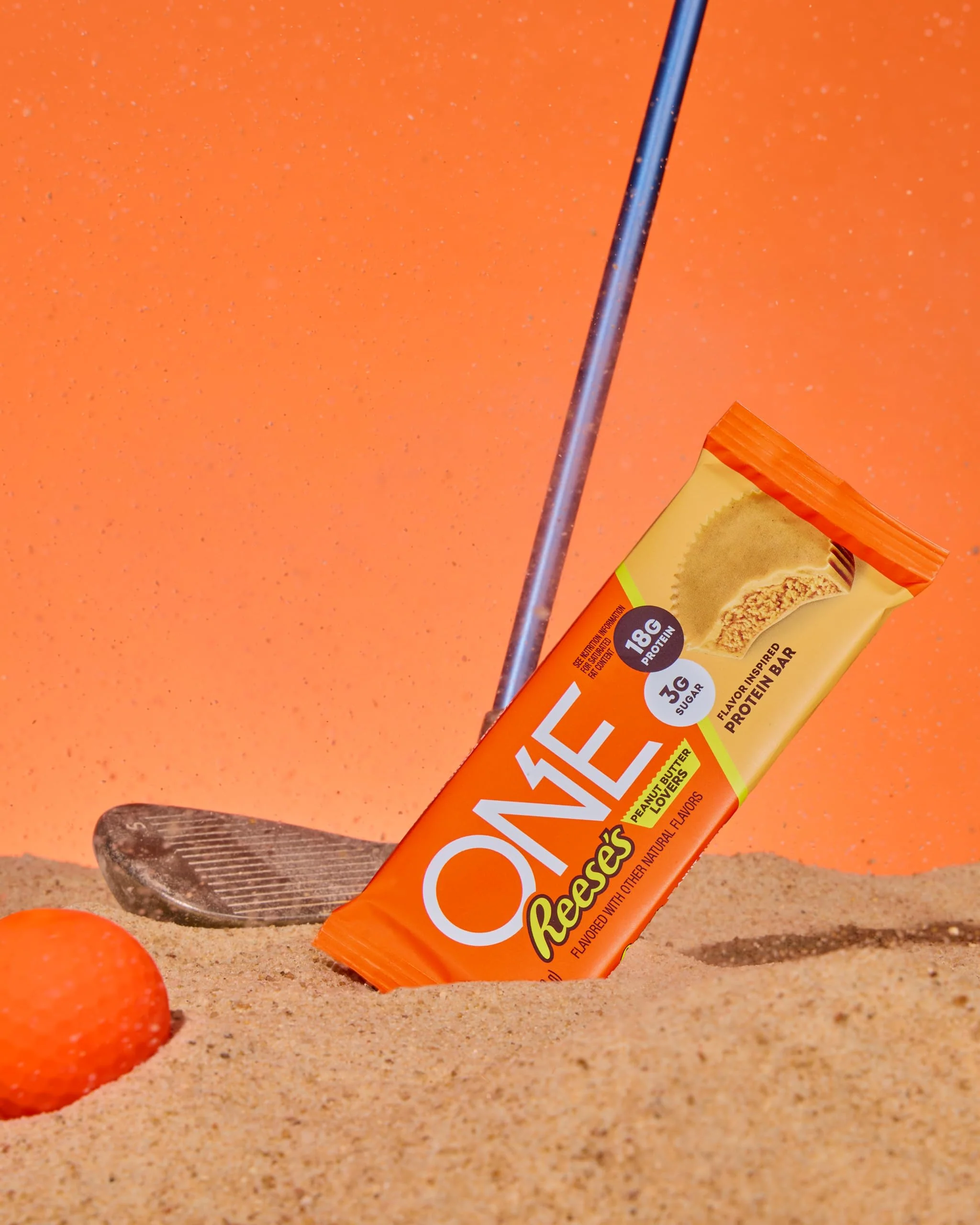 ONE Protein Bars, Reese's Peanut Butter Lovers, Gluten Free with 18g Protein and 3g Sugar, Pantry Staples, 2.12 oz (12 Count) - Image 2