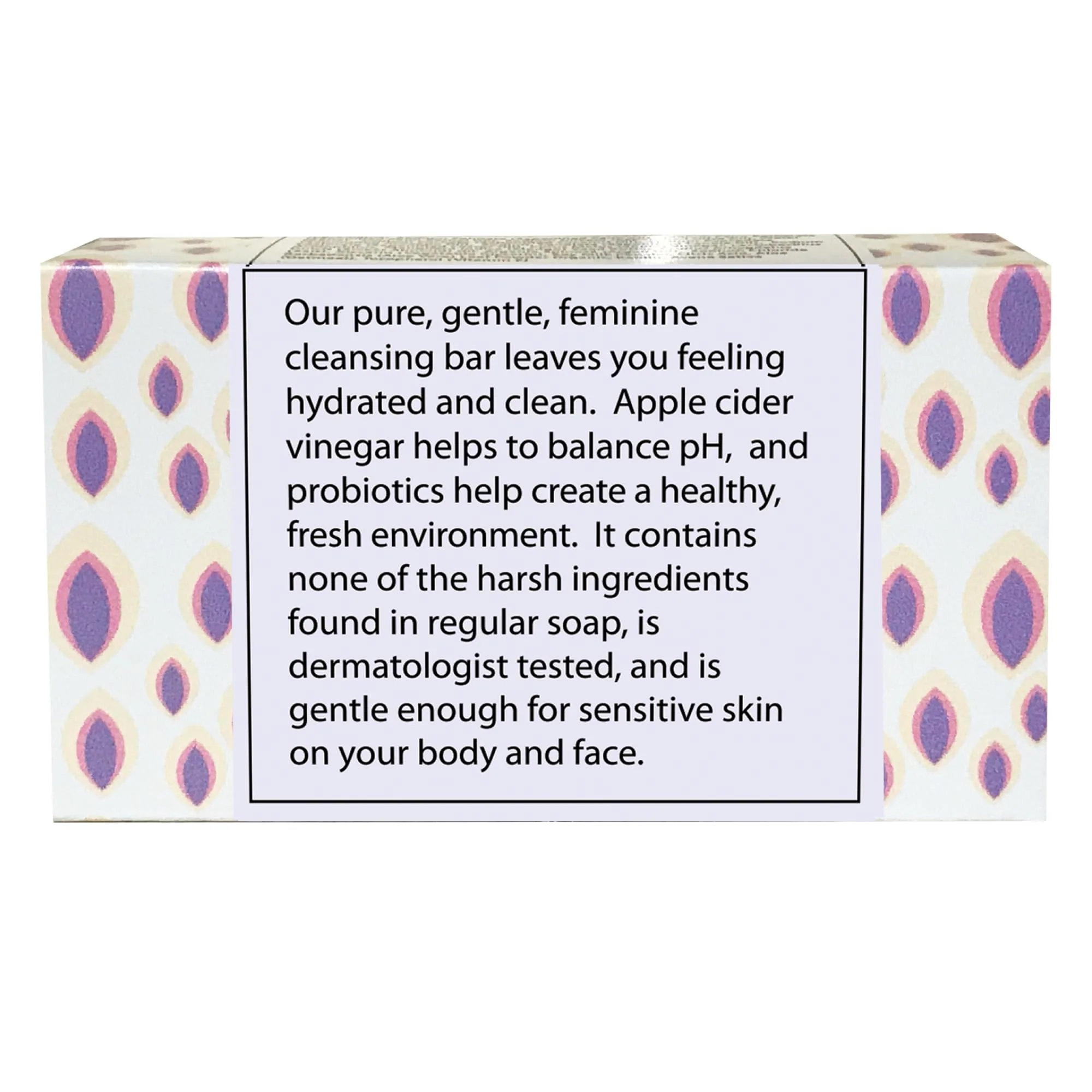 One With Nature Feminine Cleansing Bar 3Pack 3.5oz Fragrance-Free Soap Bar, Dermatologist Tested, Probiotics, Apple Cider Vinegar, Omega Fatty Acids, Oatmeal, Gentle Cleanser for Face, Body - Image 2