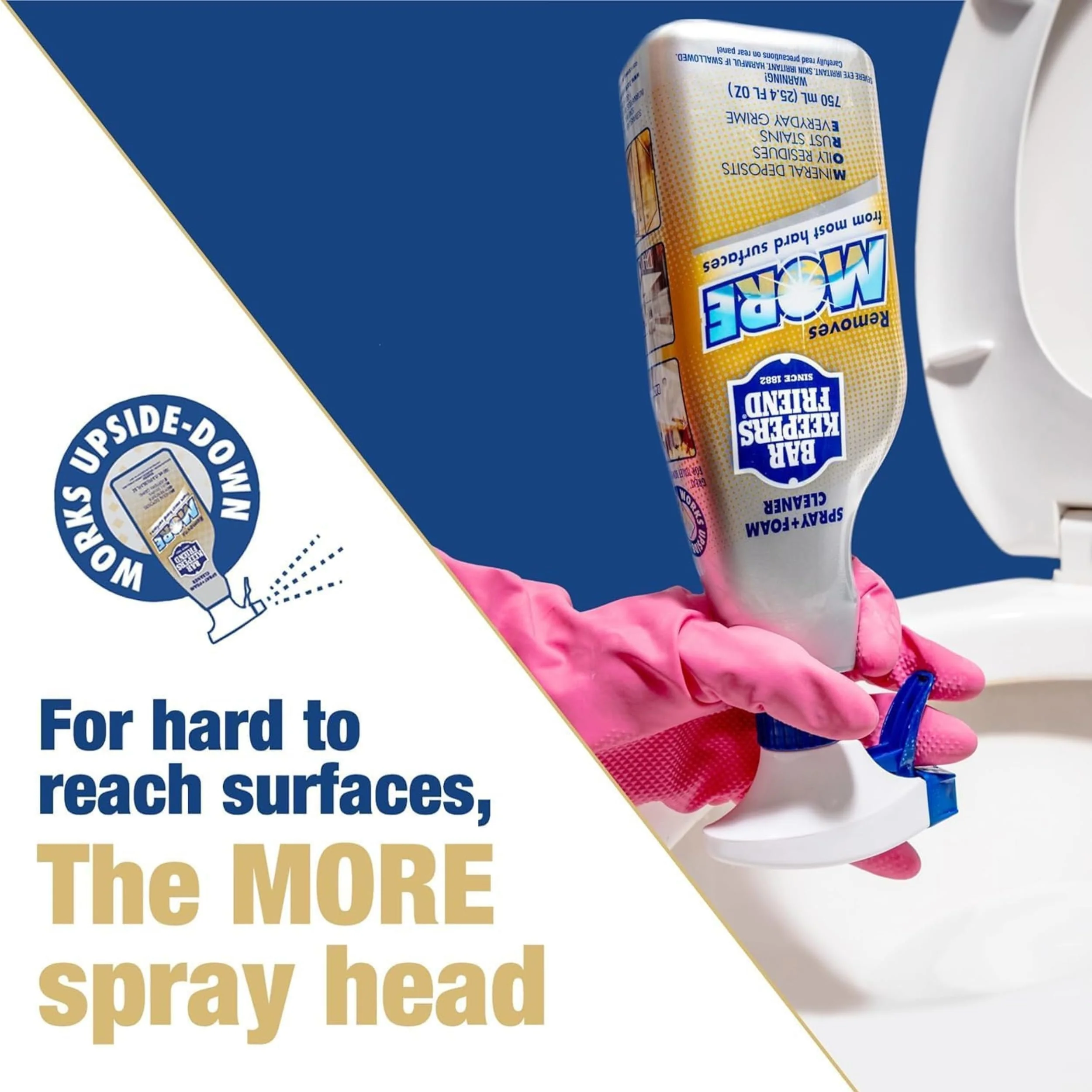 ONE96NINE Daily Shower Spray Kit with 2 Items, Hard Water Spray Foam Cleaner with Glass Stain Remover Scrub Brush. An All In One Shower Cleaner Spray Solution - Image 8