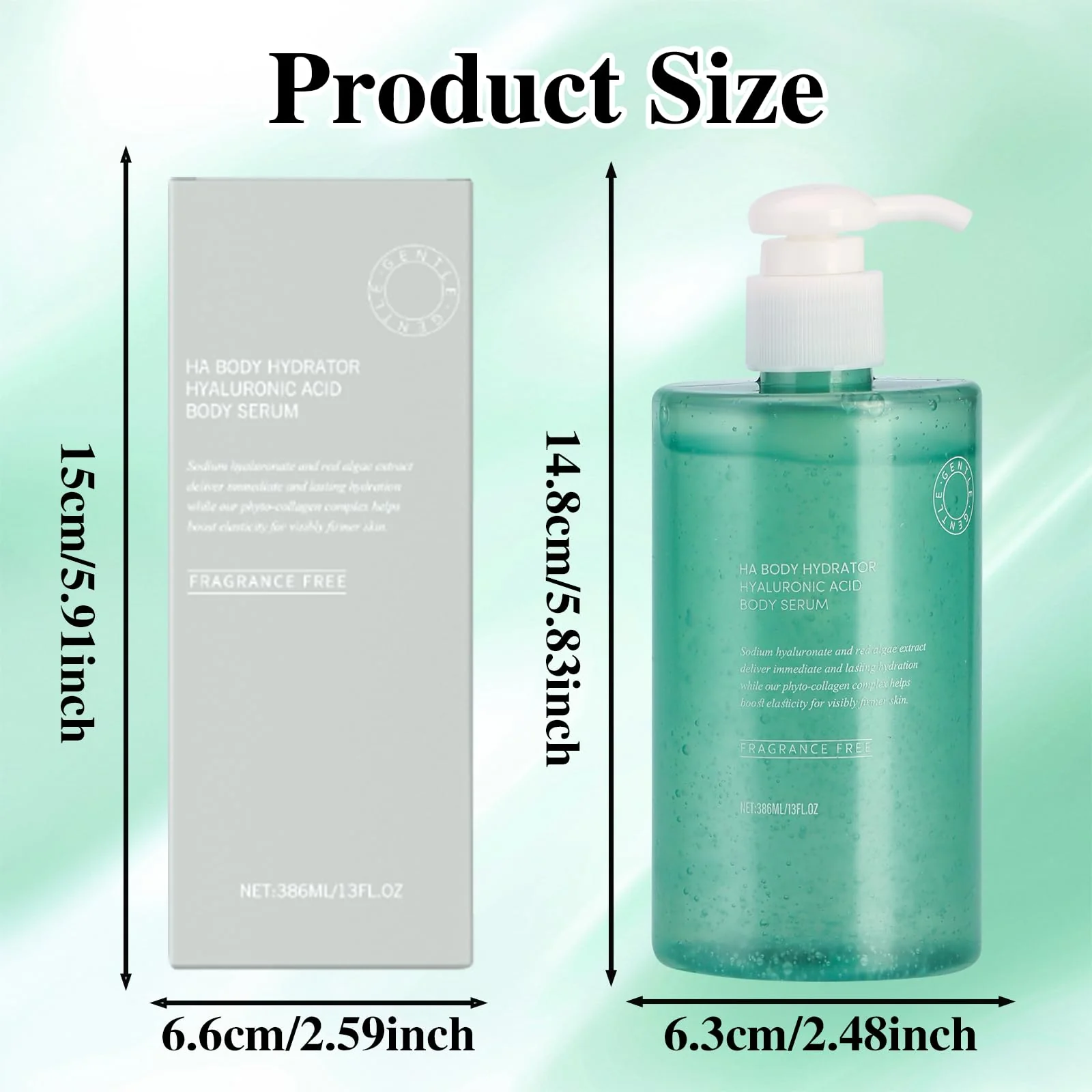 ONRSV Body Hydrator Hyaluronic Acid Body Serum for Dry Skin, Body Lotion with Red Algae Extract, Long-Lasting Moisturizing, Rich Yet Non-Greasy Moisturizer for Men & Women - Image 4
