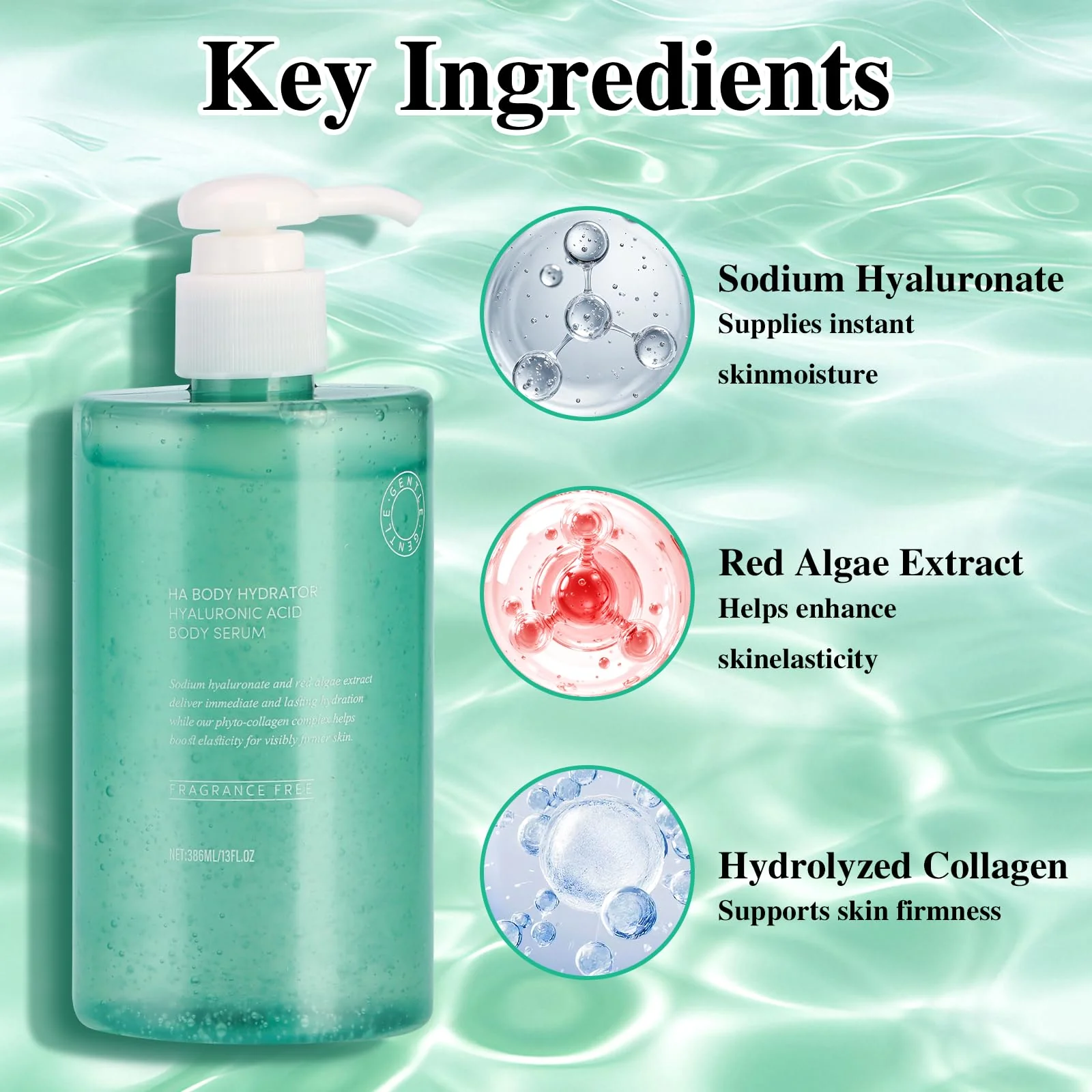 ONRSV Body Hydrator Hyaluronic Acid Body Serum for Dry Skin, Body Lotion with Red Algae Extract, Long-Lasting Moisturizing, Rich Yet Non-Greasy Moisturizer for Men & Women - Image 5