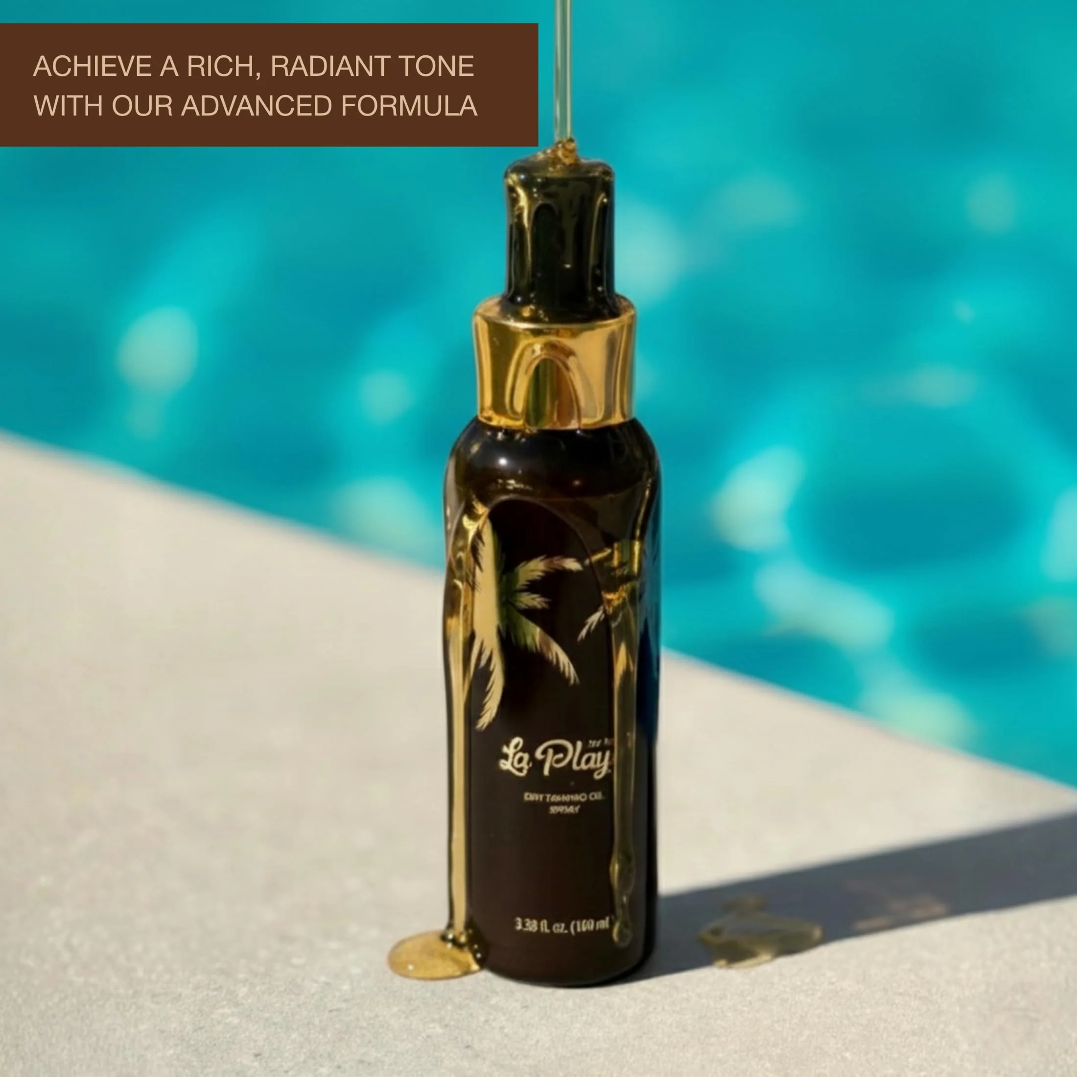 Onyx Dry Tanning Oil Intensifier - La Playa Enhancer for Sun and Tanning Beds | Fast-Absorbing Dry Oil for Face & Body | Quick-Drying, Lightweight Hydration | 3.38 Fl Oz - Image 2