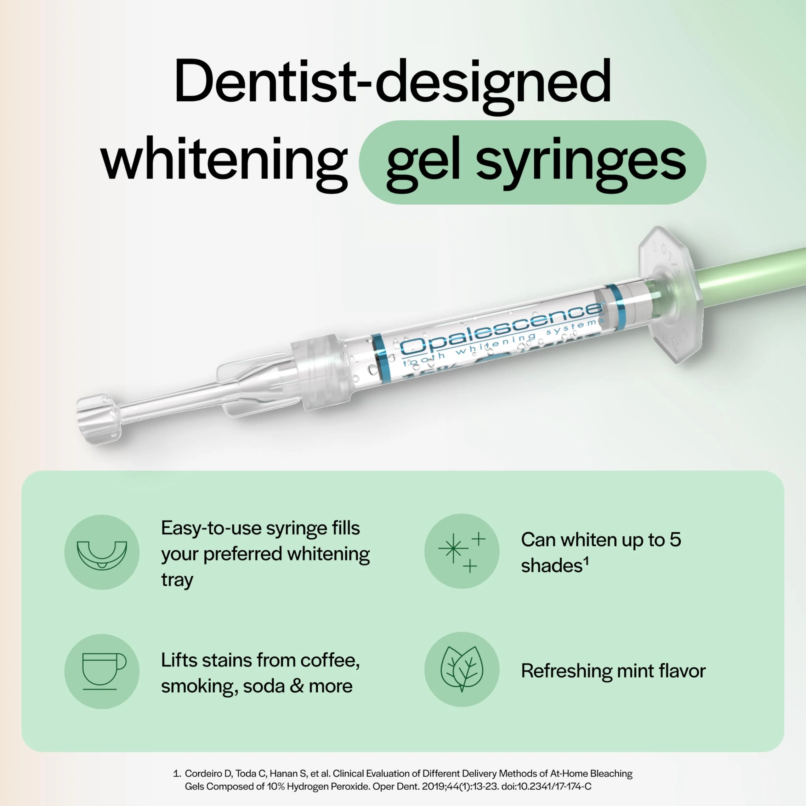 Opalescence 35% CP Mint - Gel Syringes Teeth Whitening - Refill Kit - Carbamide Peroxide Gel. Made by Ultradent. Tooth Whitening Refill Syringes 5197 (0.04 Fl Oz (Pack of 4)) - Image 9