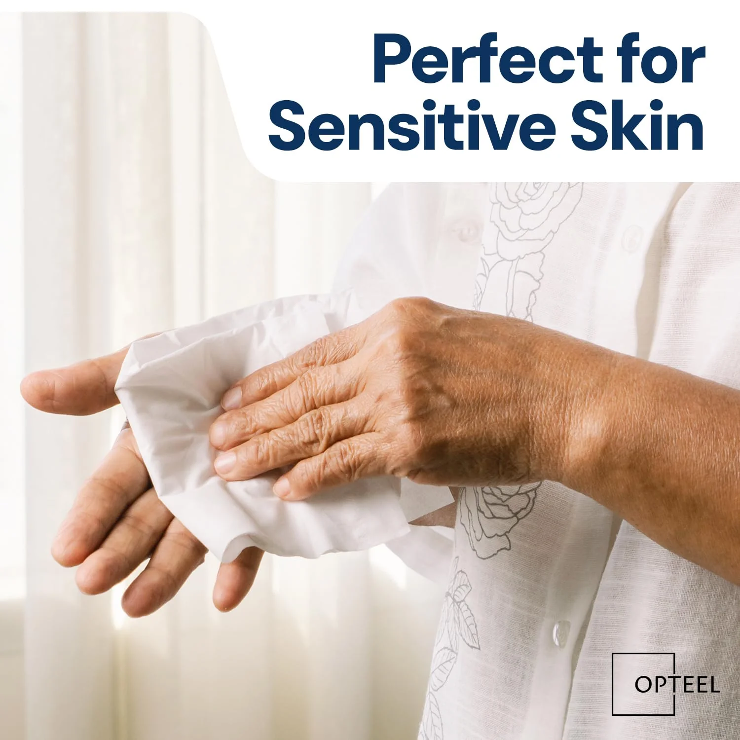 OPTEEL Adult Wipes For Elderly - 8"x13" Extra Large & Soft Wet Wipes for Adults Bathing - Incontinence Disposable Washcloths, Vitamin E & Aloe Infused for Men & Women 720ct (12 Packs of 60) - Image 6