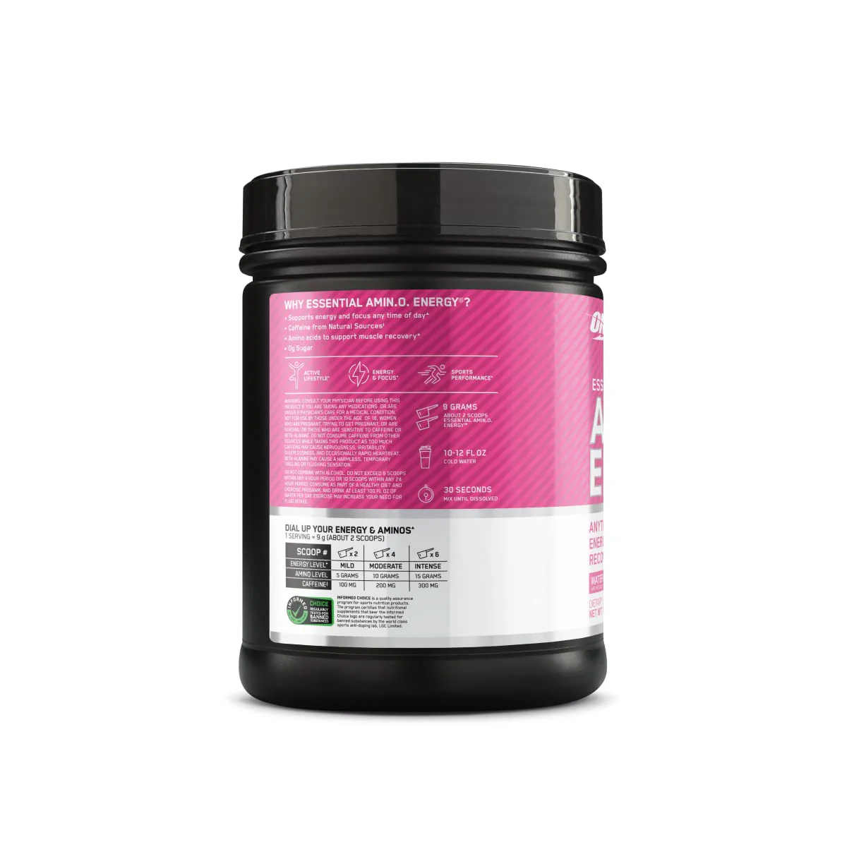 Optimum Nutrition Amino Energy - Pre Workout with Green Tea, BCAA, Amino Acids, Keto Friendly, Green Coffee Extract, Energy Powder - Watermelon, 65 Servings (Packaging May Vary) - Image 8