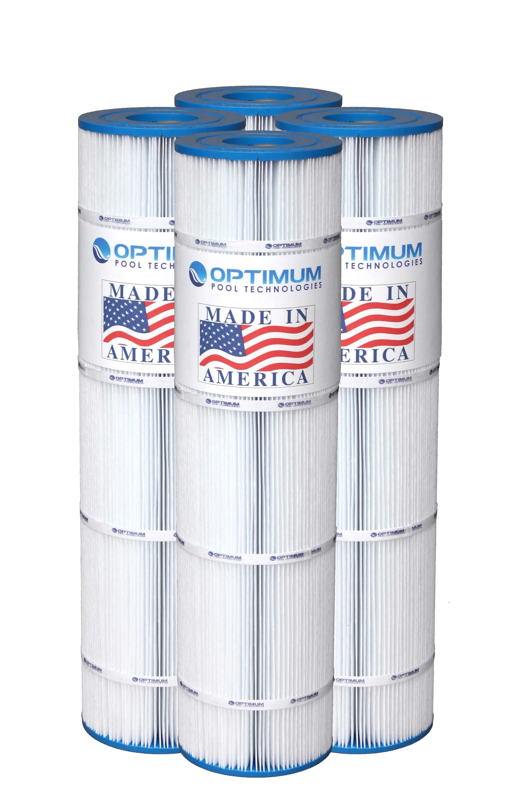 Optimum Pool Technologies Pool Filter 4-Pack, Compatible Replacement for Jandy® CL460 R0554600, Unicel C-7468, Filbur FC-0810, & Pleatco PJAN115 Filter Cartridges