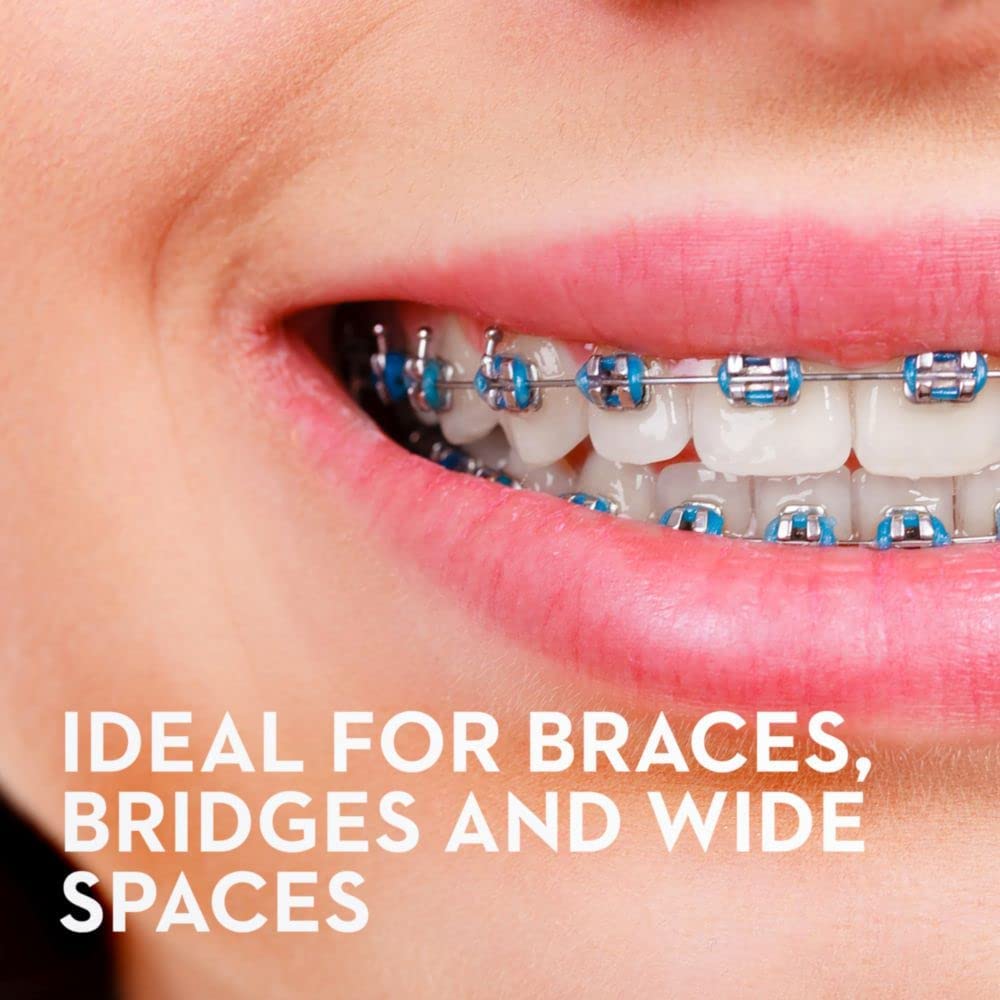 Oral-B Dental Floss for Braces, Super Floss Pre-Cut Strands, Mint, 50 Count, Pack of 2 - Image 4
