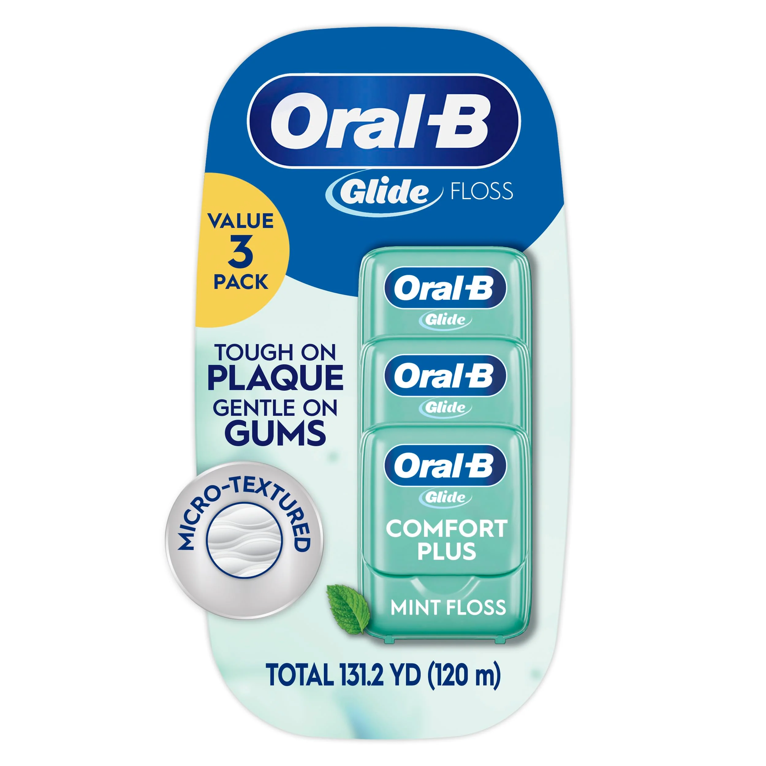 Oral-B Glide Floss Pro-Health 131.2 Yds Mint Value 3-Pack
