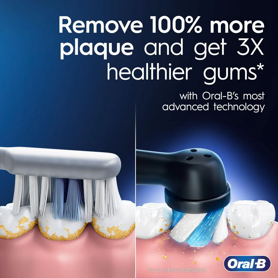 Oral-B iO Series 7G Electric Toothbrush with Replacement Brush Head, White Alabaster - Image 2