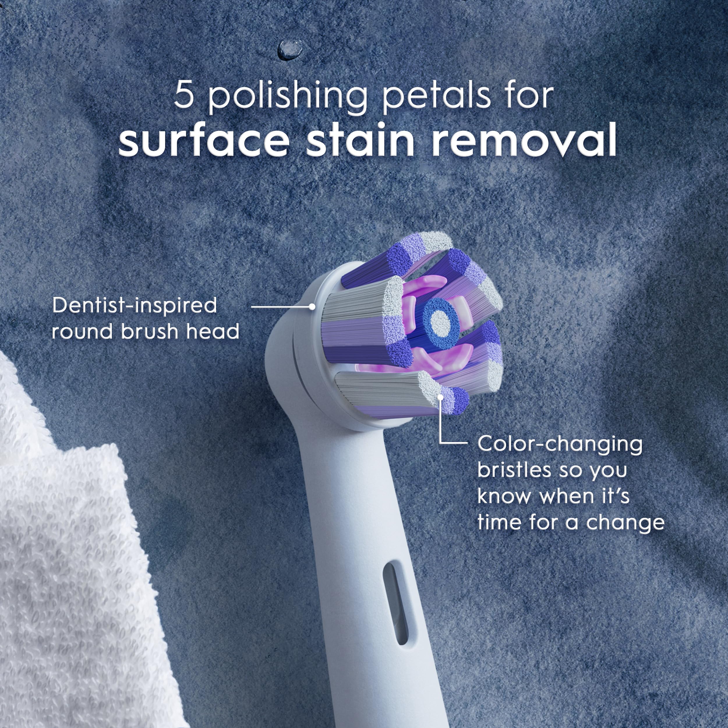 Oral-B iO Series Ultimate Clean Electric Toothbrush Replacement Brush Heads for an Oral-B Electric Toothbrush, 4 Count, White - Image 3
