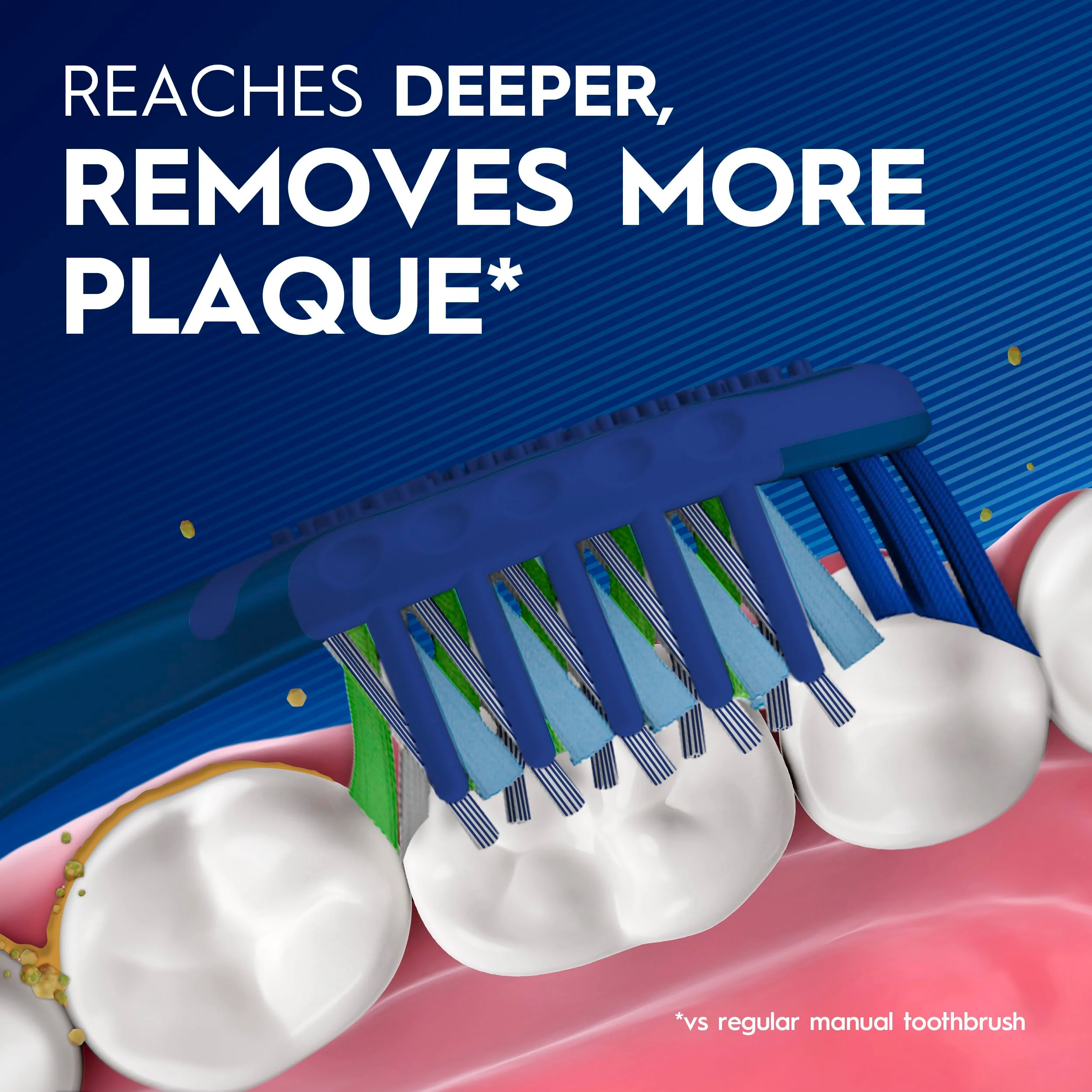 Oral-B Pro Clean Cross Action Toothbrushes, Deep Plaque Removal, 6 Count - Image 3
