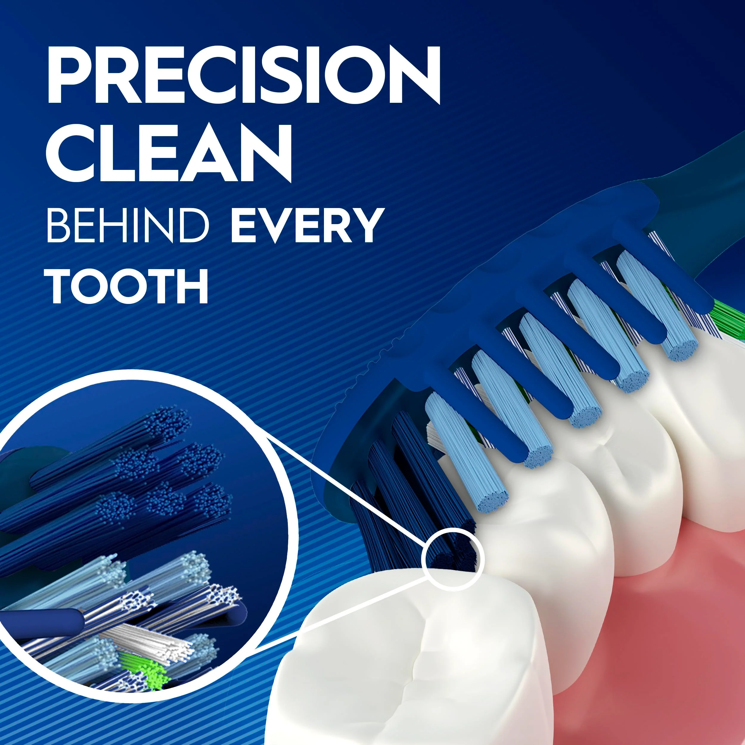 Oral-B Pro Clean Cross Action Toothbrushes, Deep Plaque Removal, 6 Count - Image 4