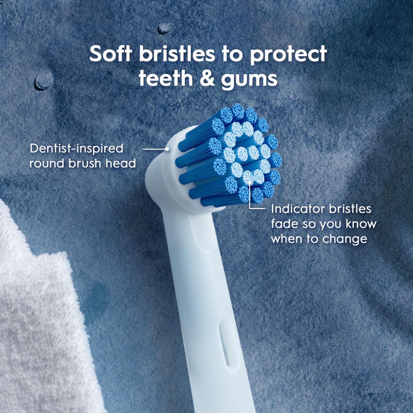 Oral-B Sensitive Gum Care Electric Toothbrush Replacement Brush Heads Refill, 3 Count - Image 2