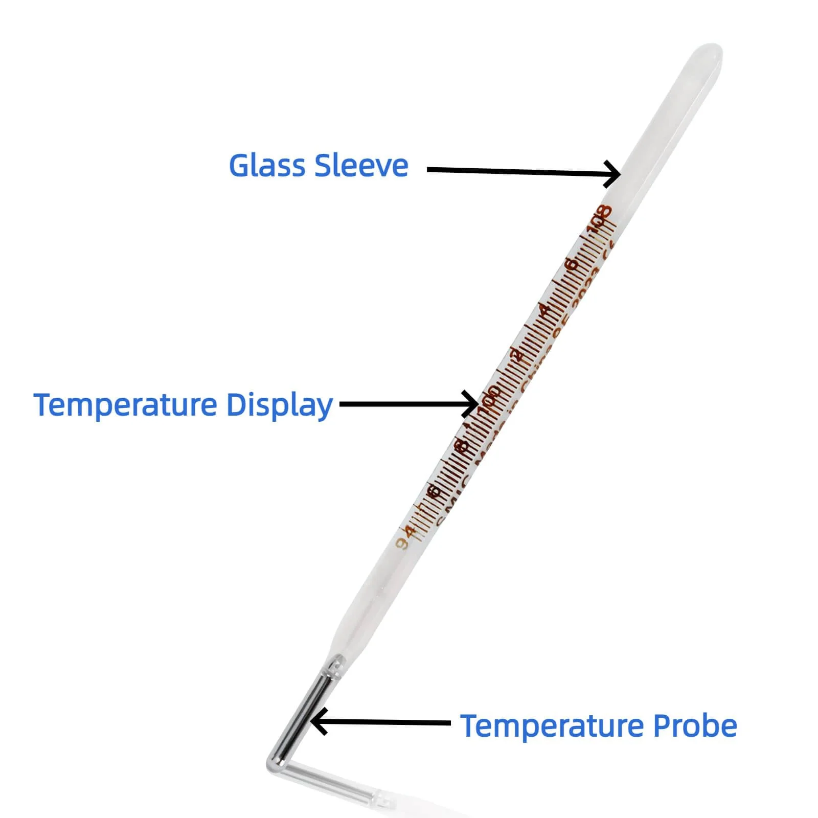 ℉ Oral Thermometer for Adults and Kids 2PCS - Glass Thermometer for Rectal Temperature - Accurate Easy Reading by HARIKA LIFE - Image 3