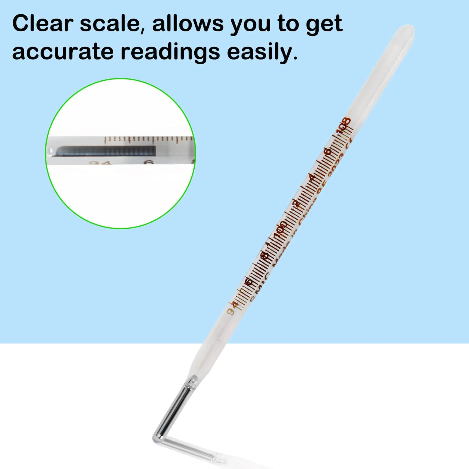 ℉ Oral Thermometer for Adults and Kids 2PCS - Glass Thermometer for Rectal Temperature - Accurate Easy Reading by HARIKA LIFE - Image 4