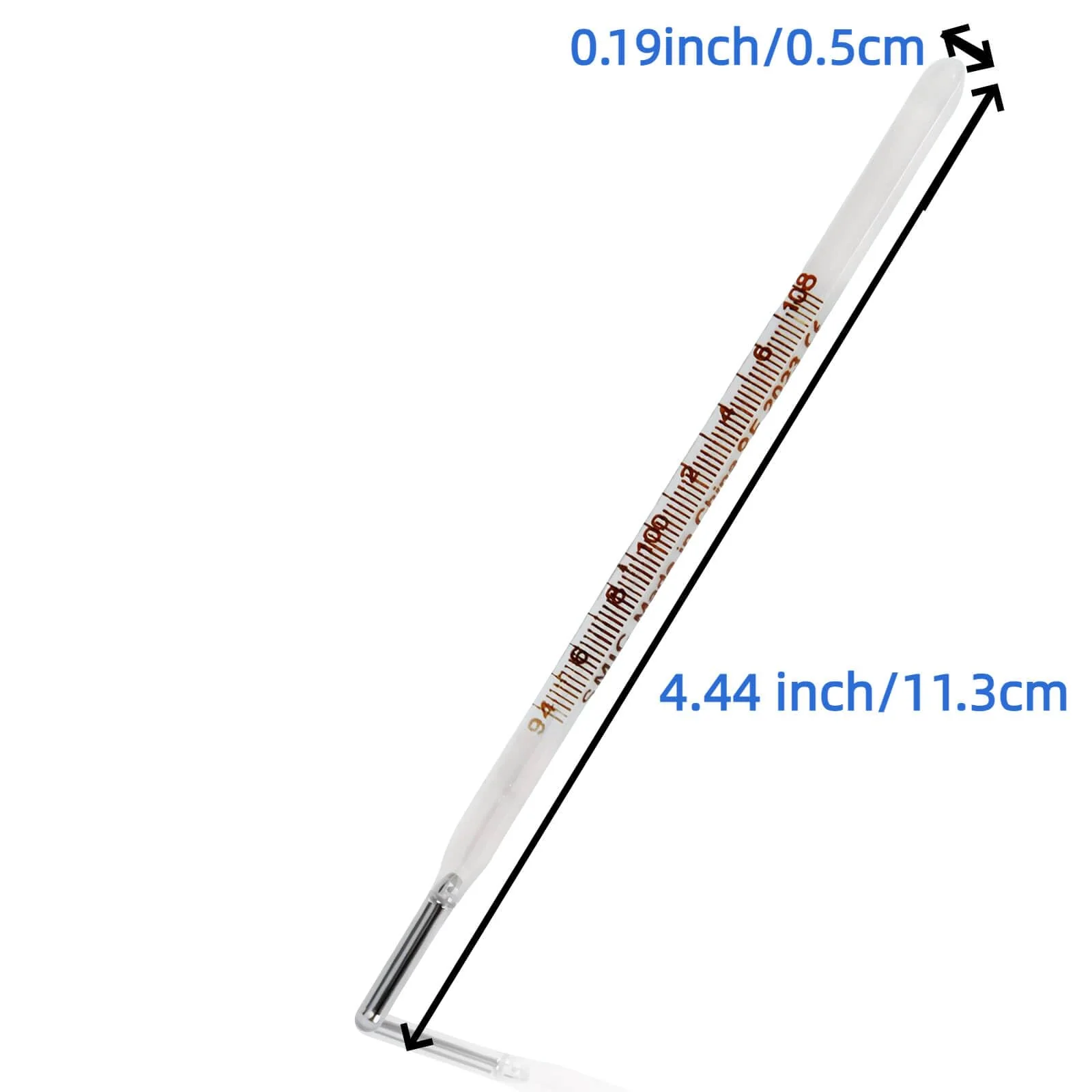 ℉ Oral Thermometer for Adults and Kids 2PCS - Glass Thermometer for Rectal Temperature - Accurate Easy Reading by HARIKA LIFE - Image 5