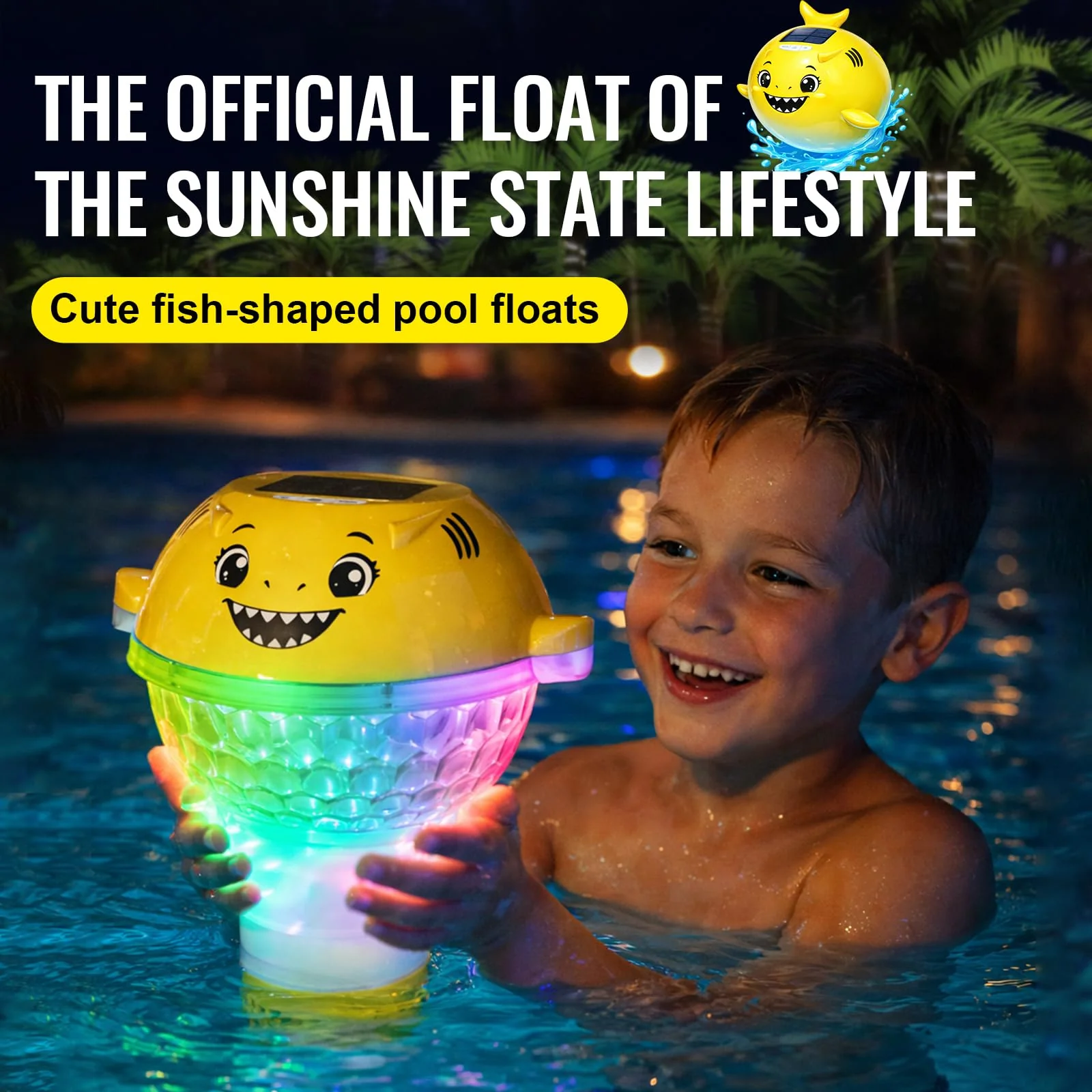 ORAPXI Solar Pool Chlorine Floater with Remote Temperature Monitor & LED Lights - Floating Chlorine Tablet Dispenser for Pool, Hot Tub and Spa - Image 5