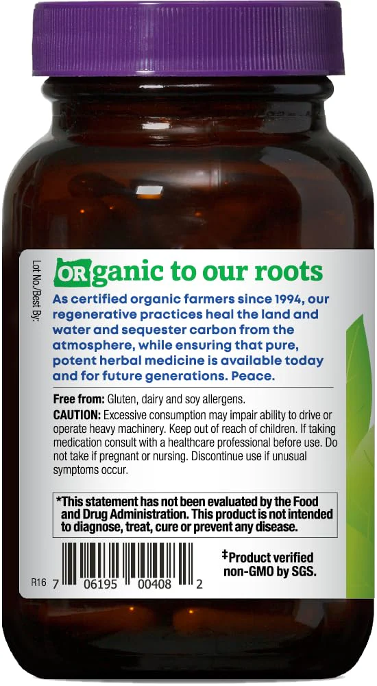 Oregon's Wild Harvest Muscle Relax Organic Herbal Supplement Vegan Capsules with Valerian, Hops and Skullcap - 90 Count - Image 7