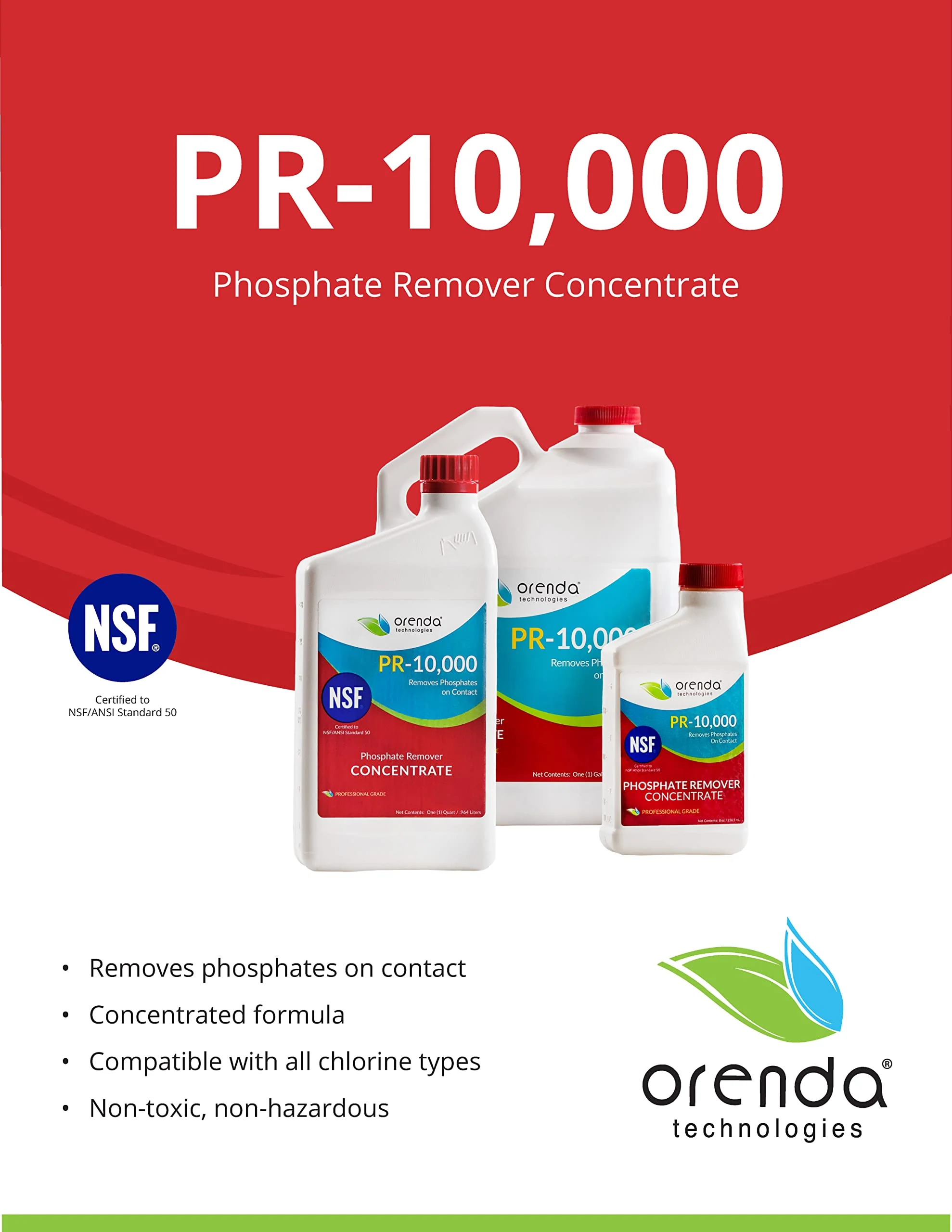 Orenda PR-10000-QT. Phosphate Remover Concentrate, 1-QT. - Image 2