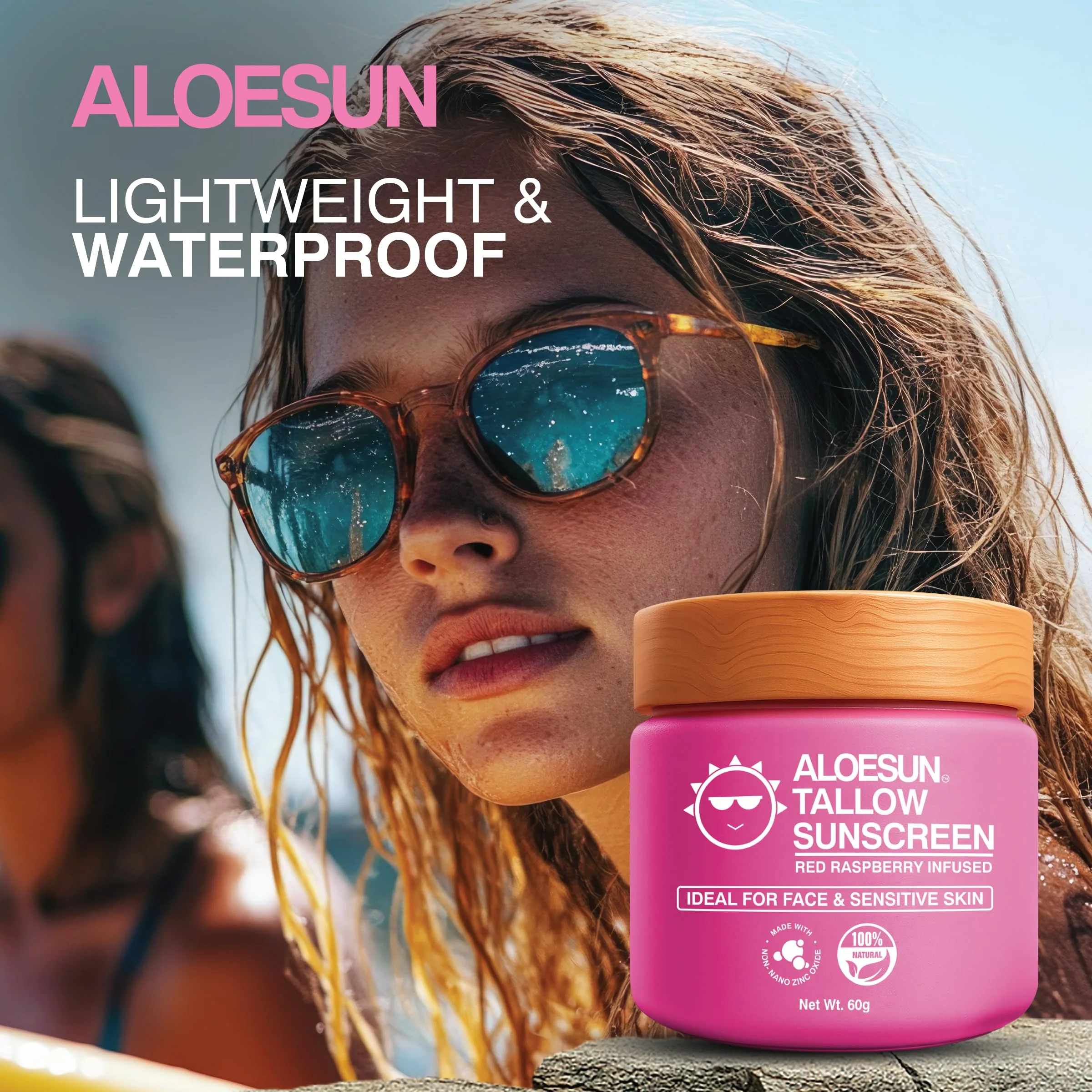 Organic Beef Tallow Sunscreen SPF 30 - Natural Sunblock Lotion for Face and Body with Non Nano Zinc Oxide Mineral Protection - Reef Safe Travel Size Tallow Moisturizer for Adult and Baby - 2.12 Oz - Image 4